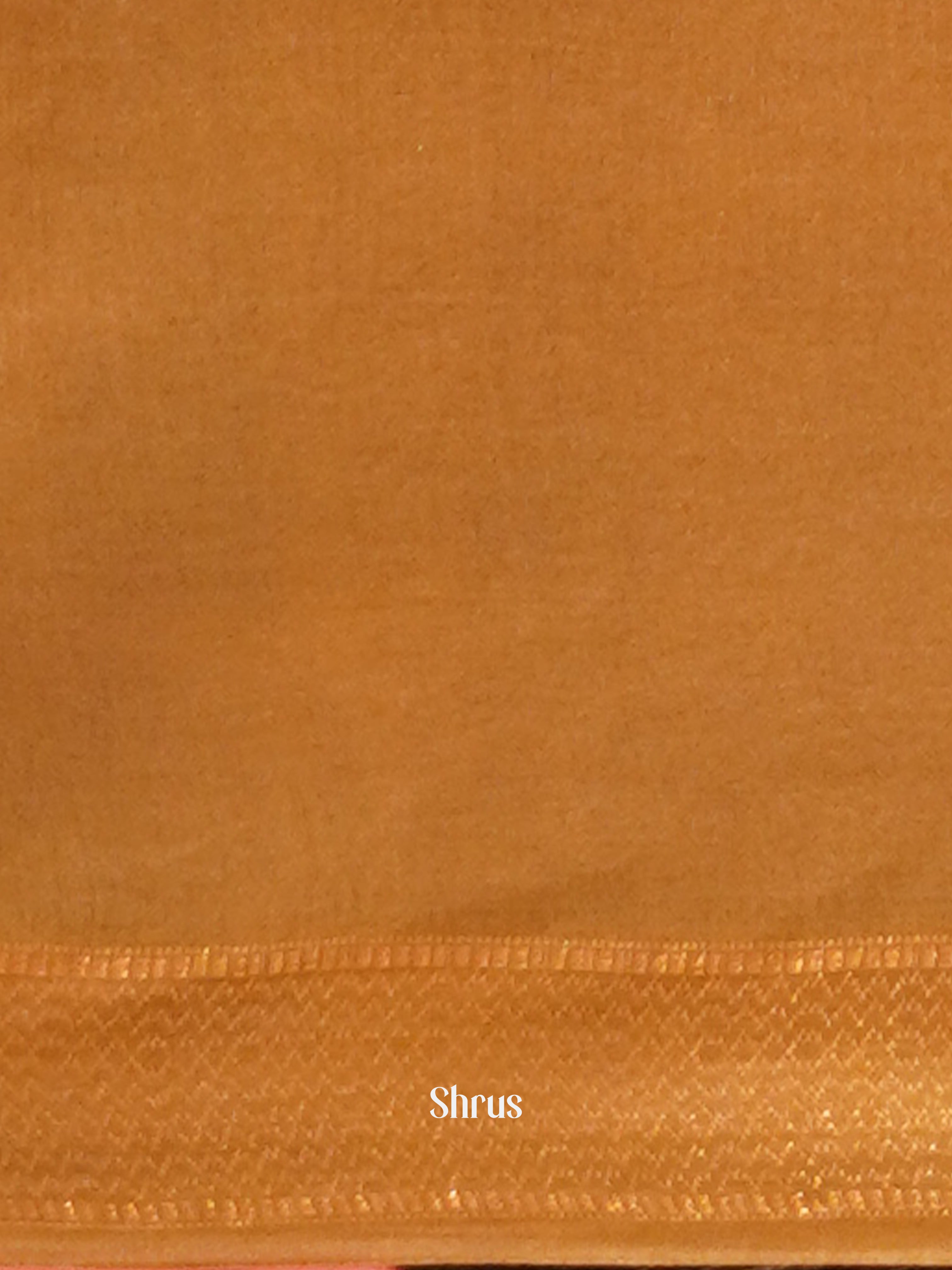 Brown(Single Tone)- Semi Tussar Saree - Shop on ShrusEternity.com
