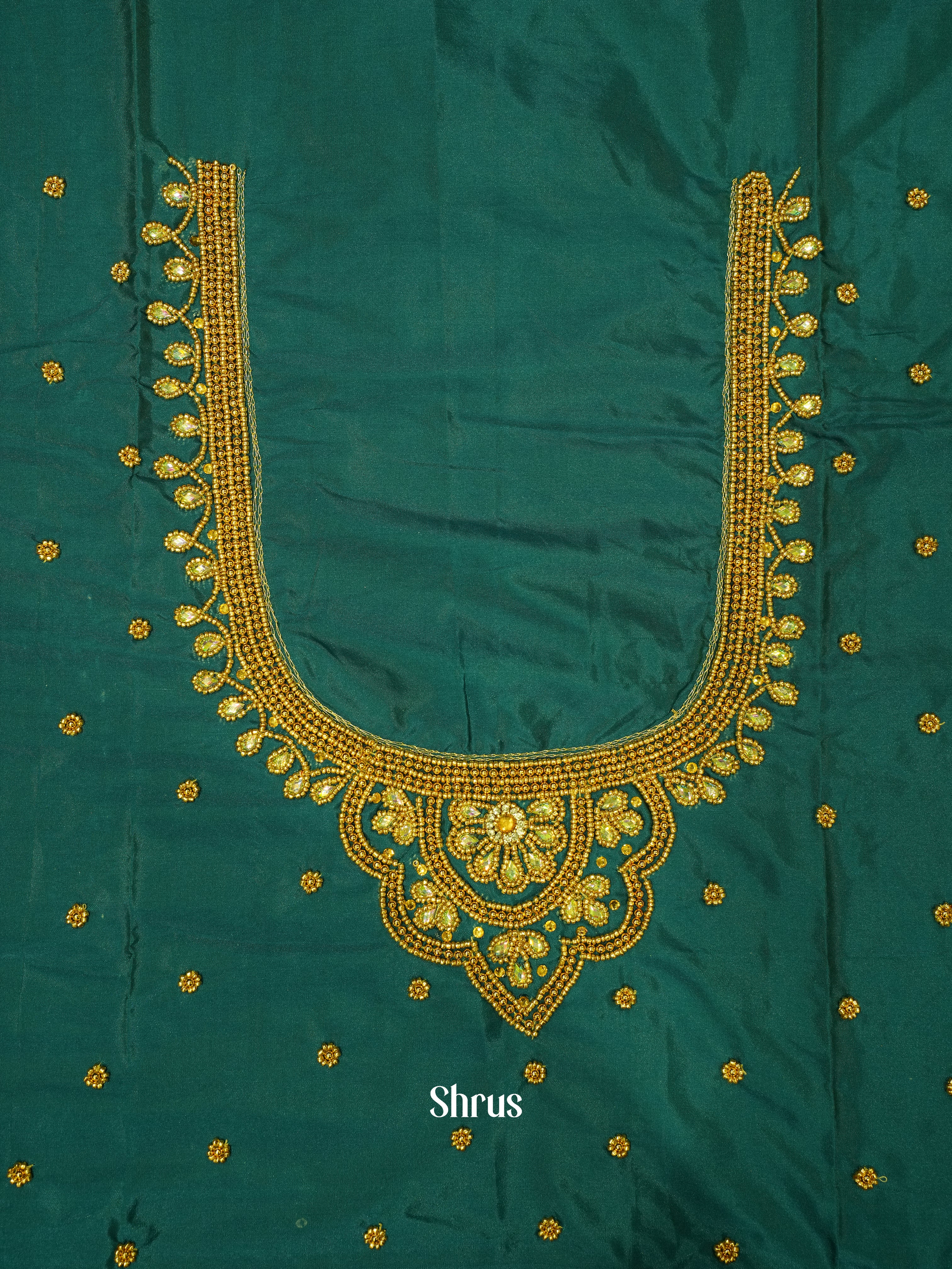 Peacock Green - Aari Blouse