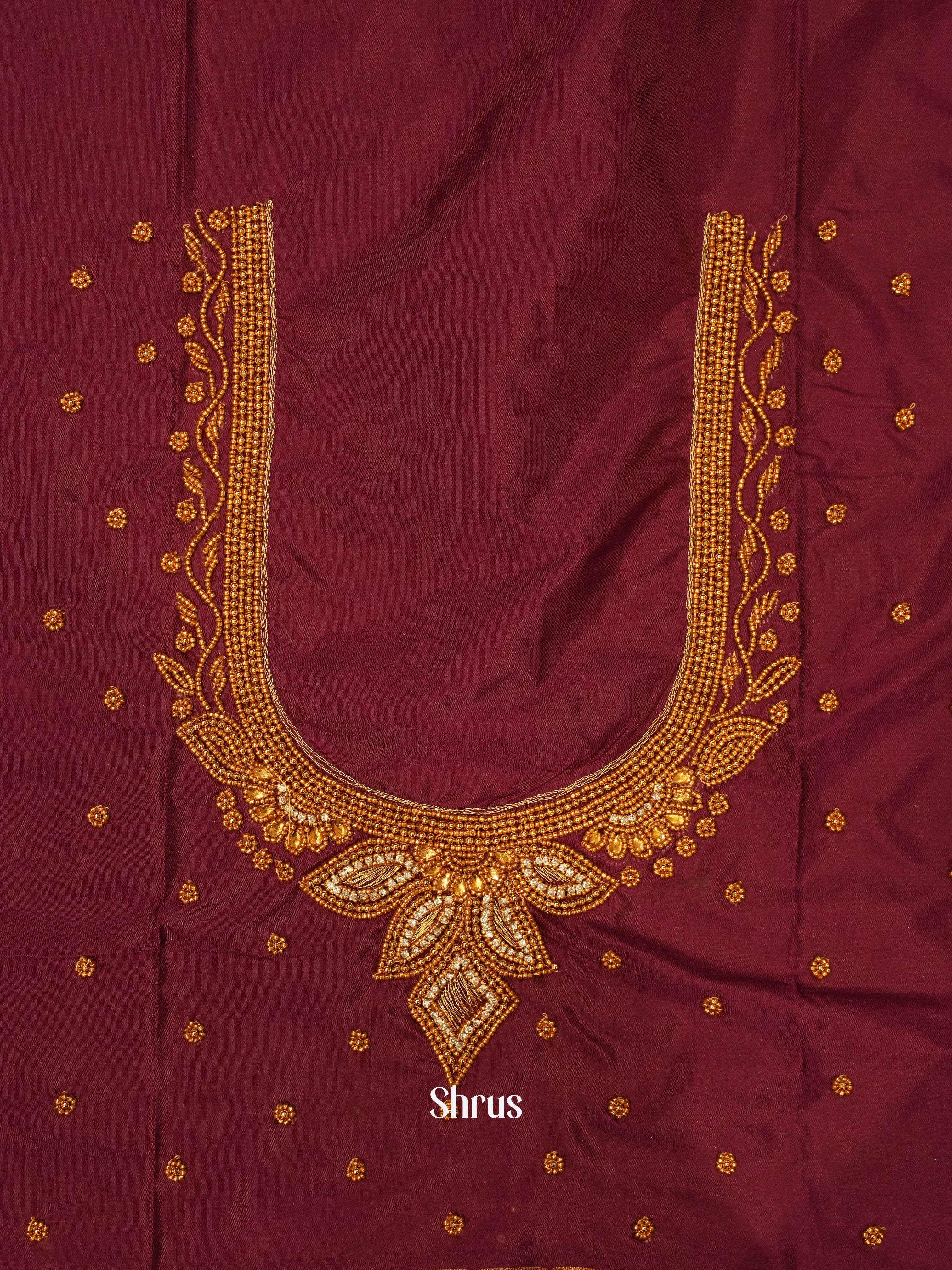 Maroon - Aari Blouse