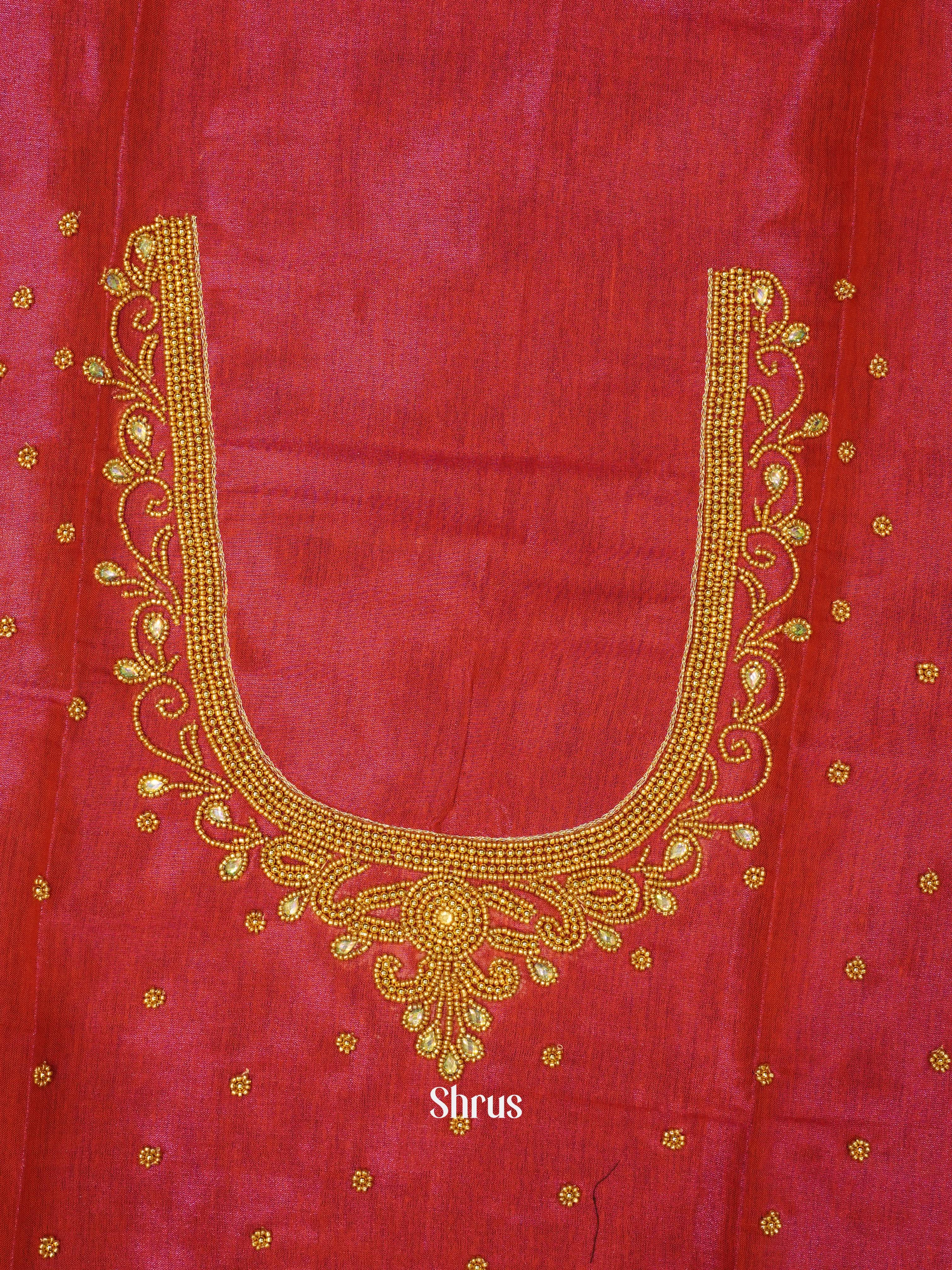 Red - Aari Blouse