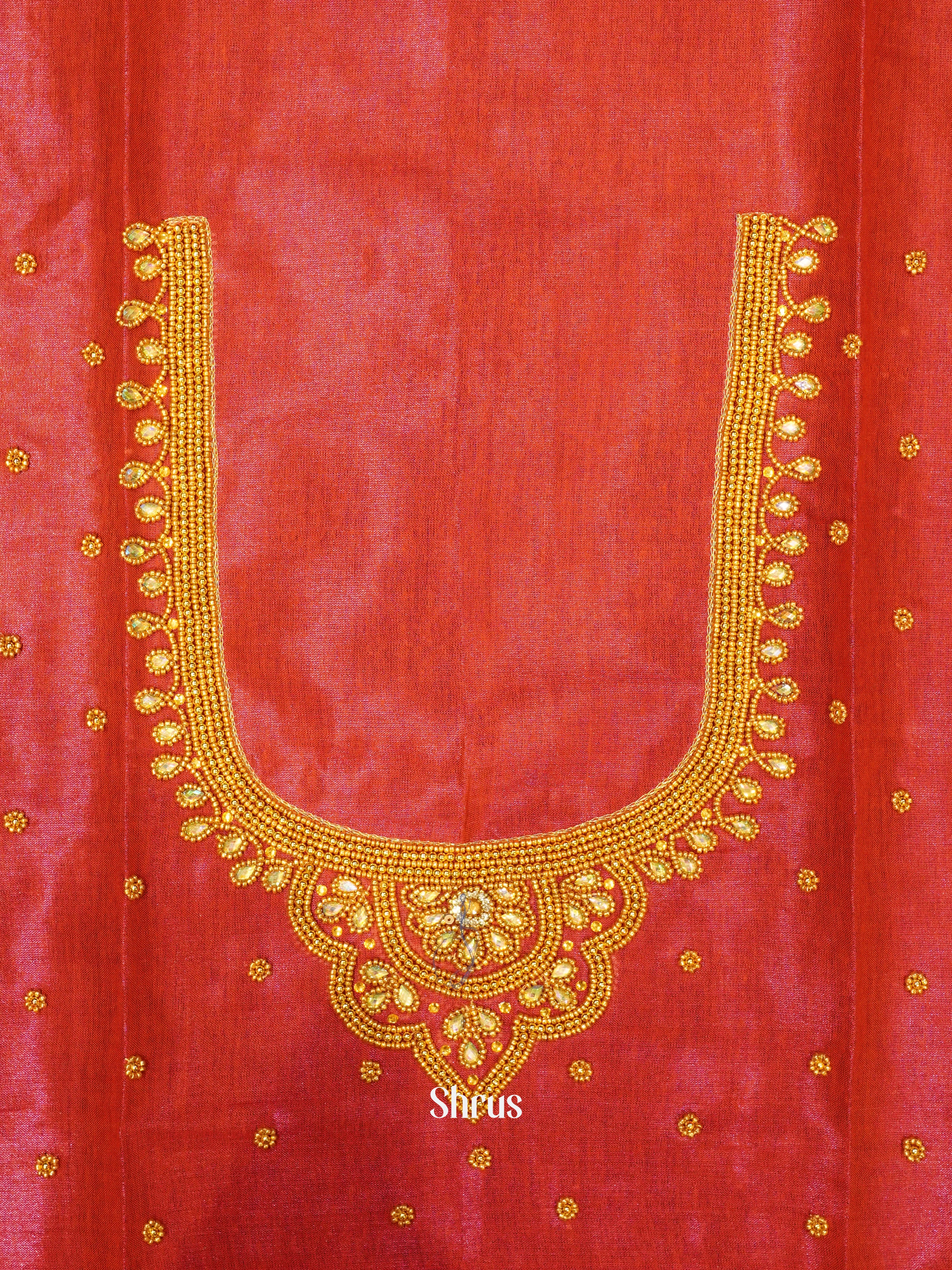 Red - Aari Blouse