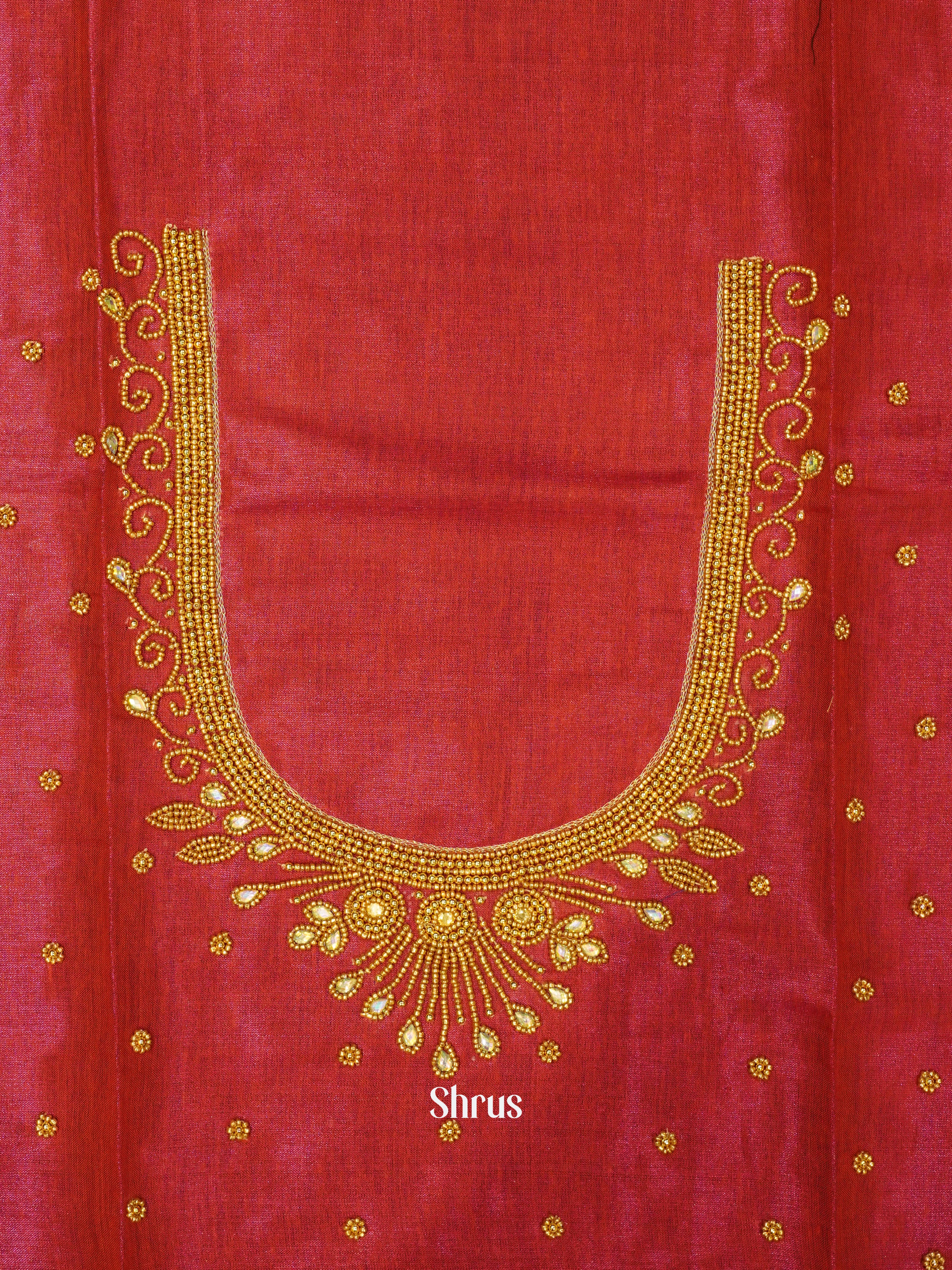 Red - Aari Blouse