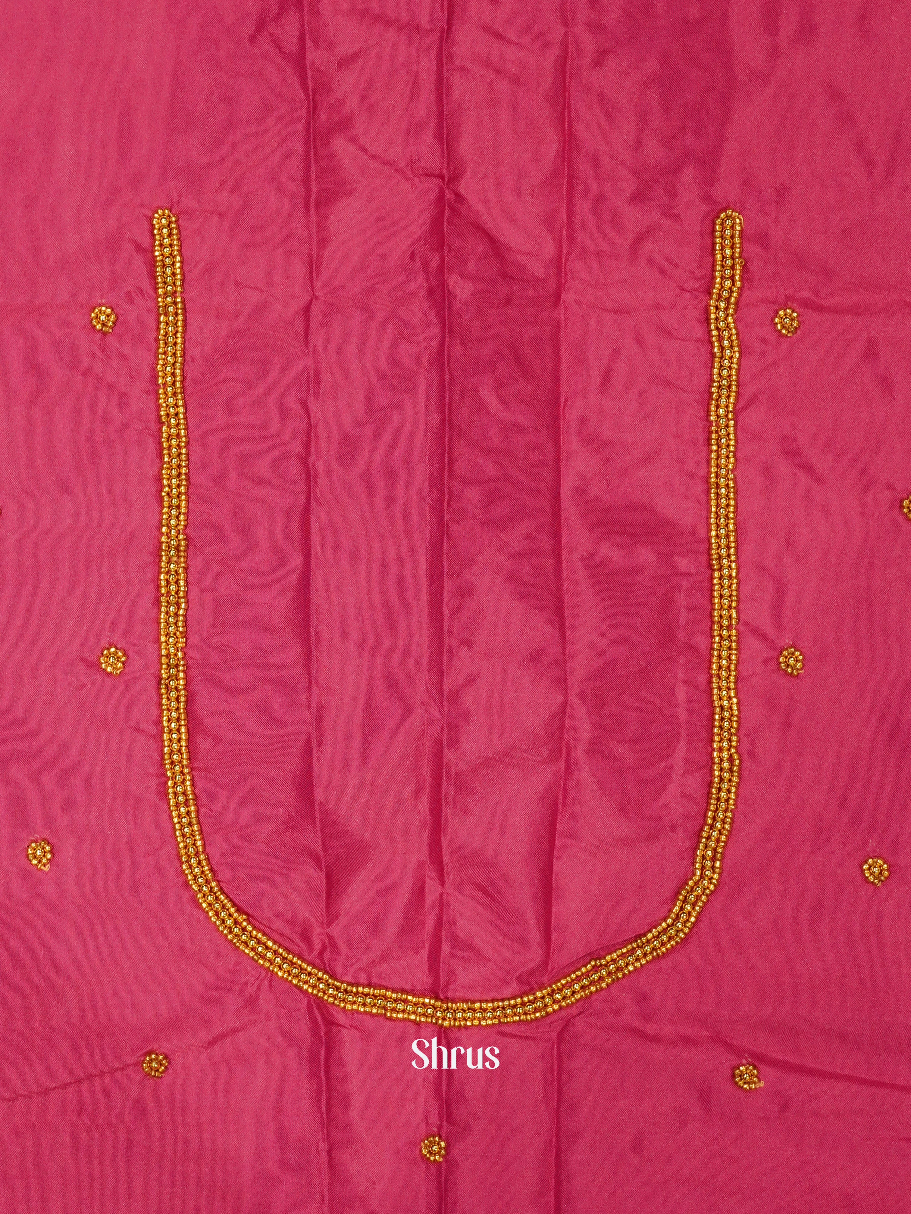 Reddish Pink - Aari Blouse