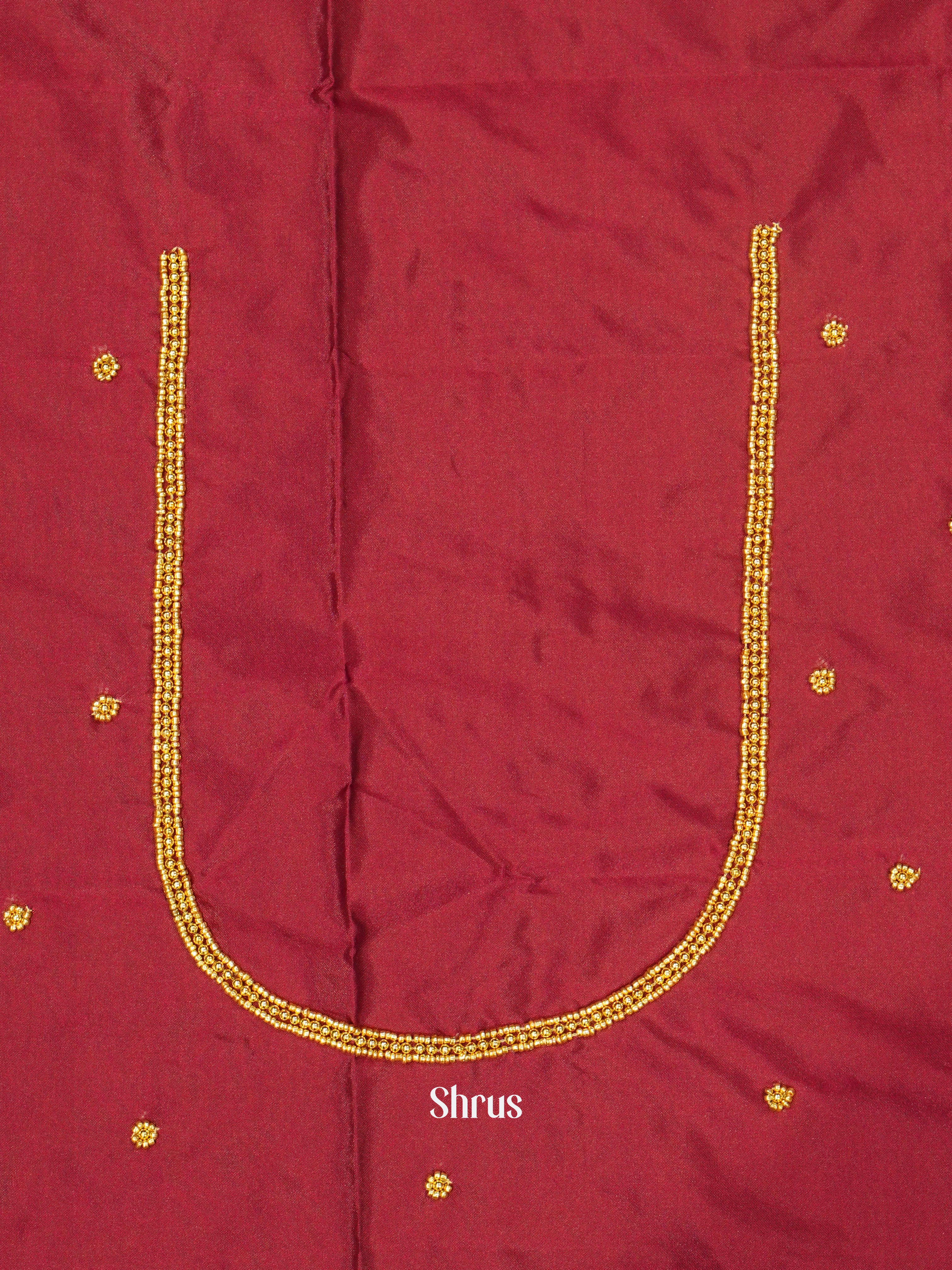 Maroon - Aari Blouse