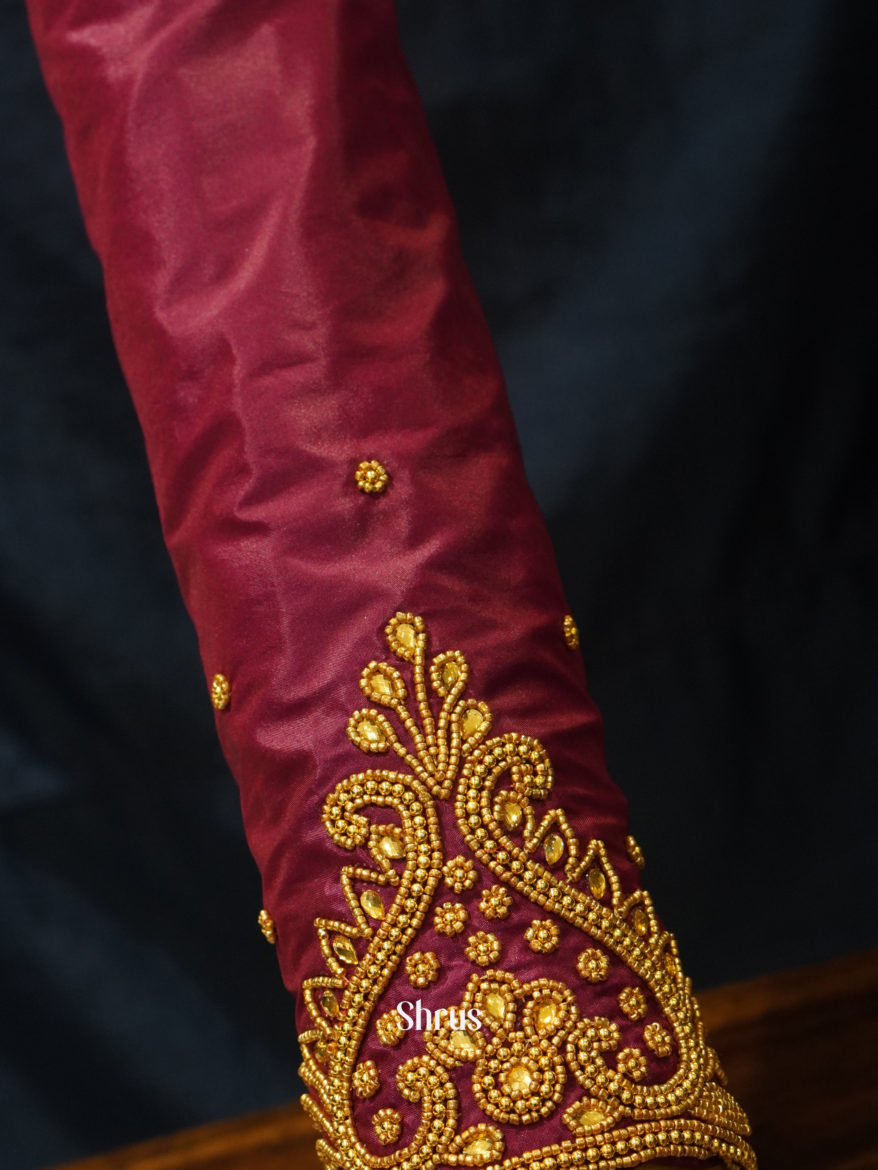 Maroon - Aari Blouse