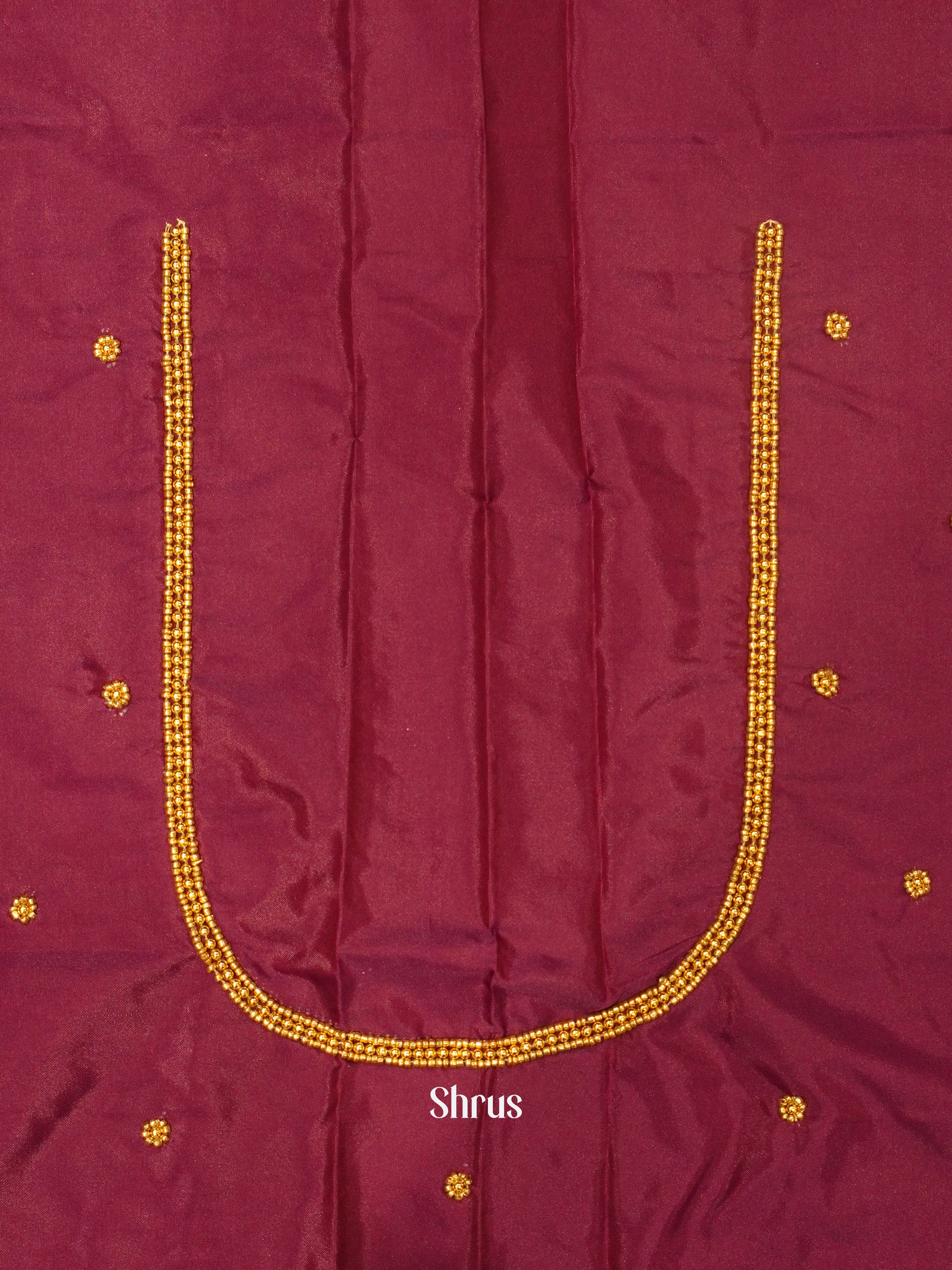 Maroon - Aari Blouse