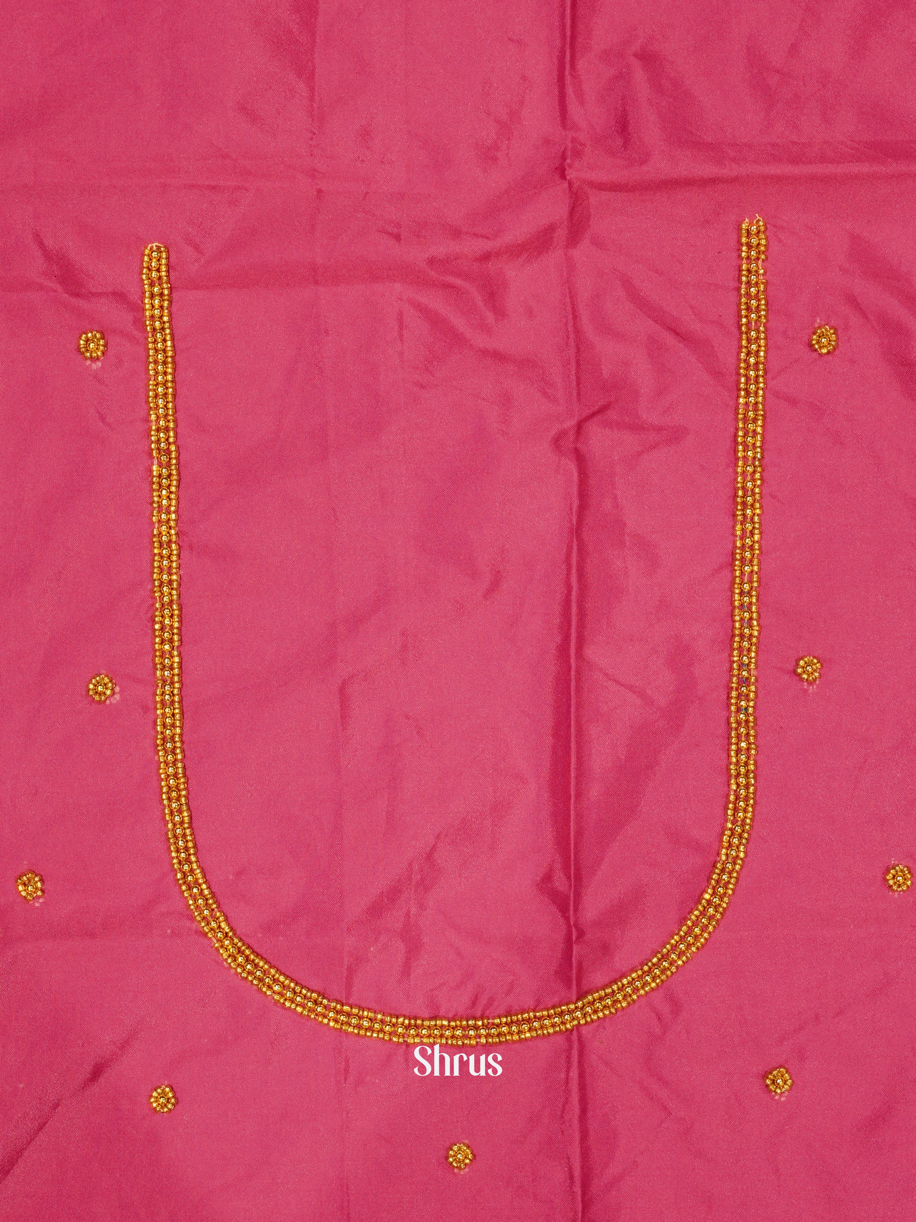 Reddish Pink - Aari Blouse