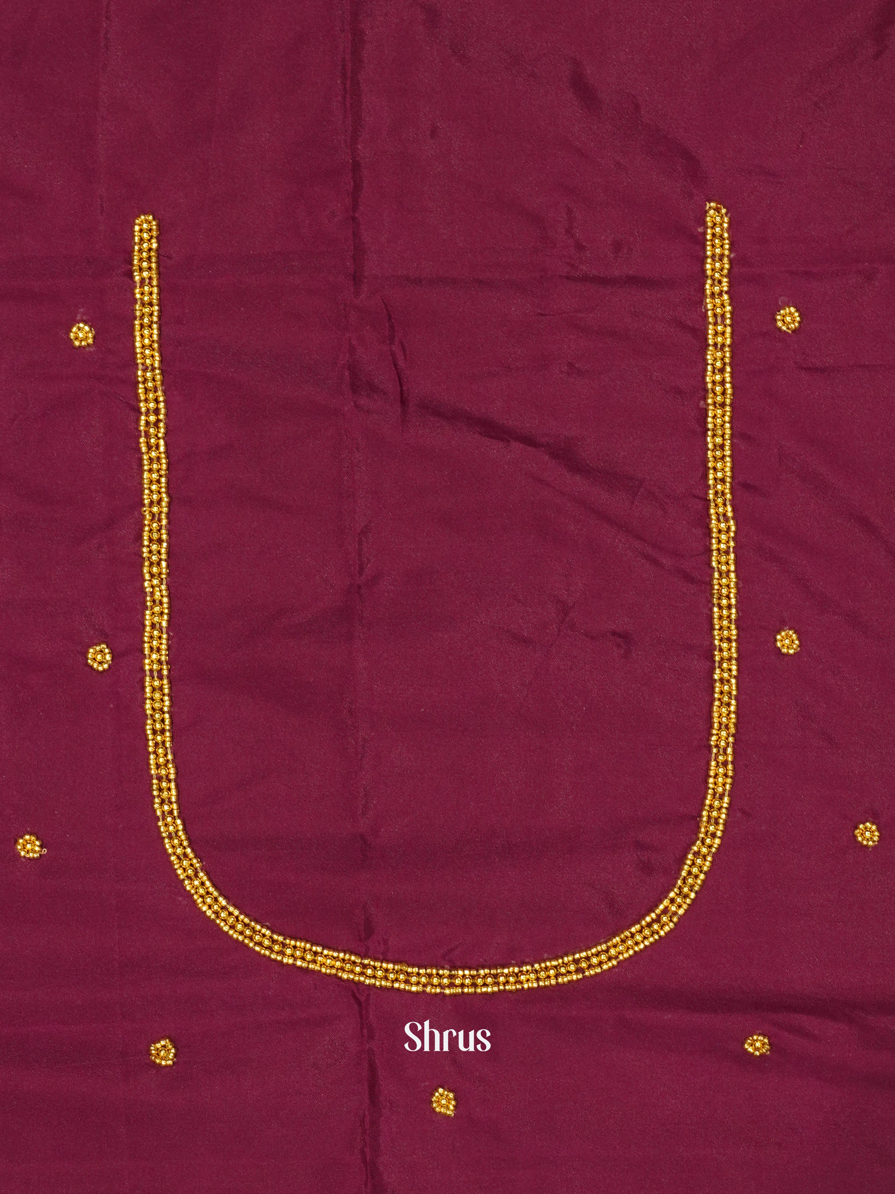 Maroon - Aari Blouse