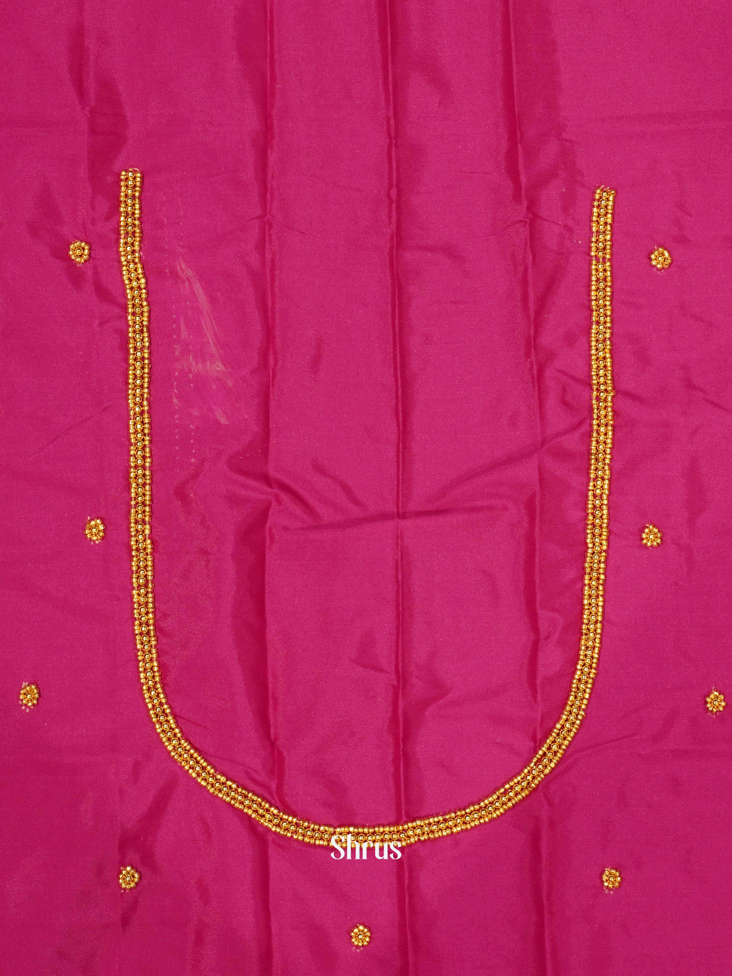 Reddish Pink - Aari Blouse