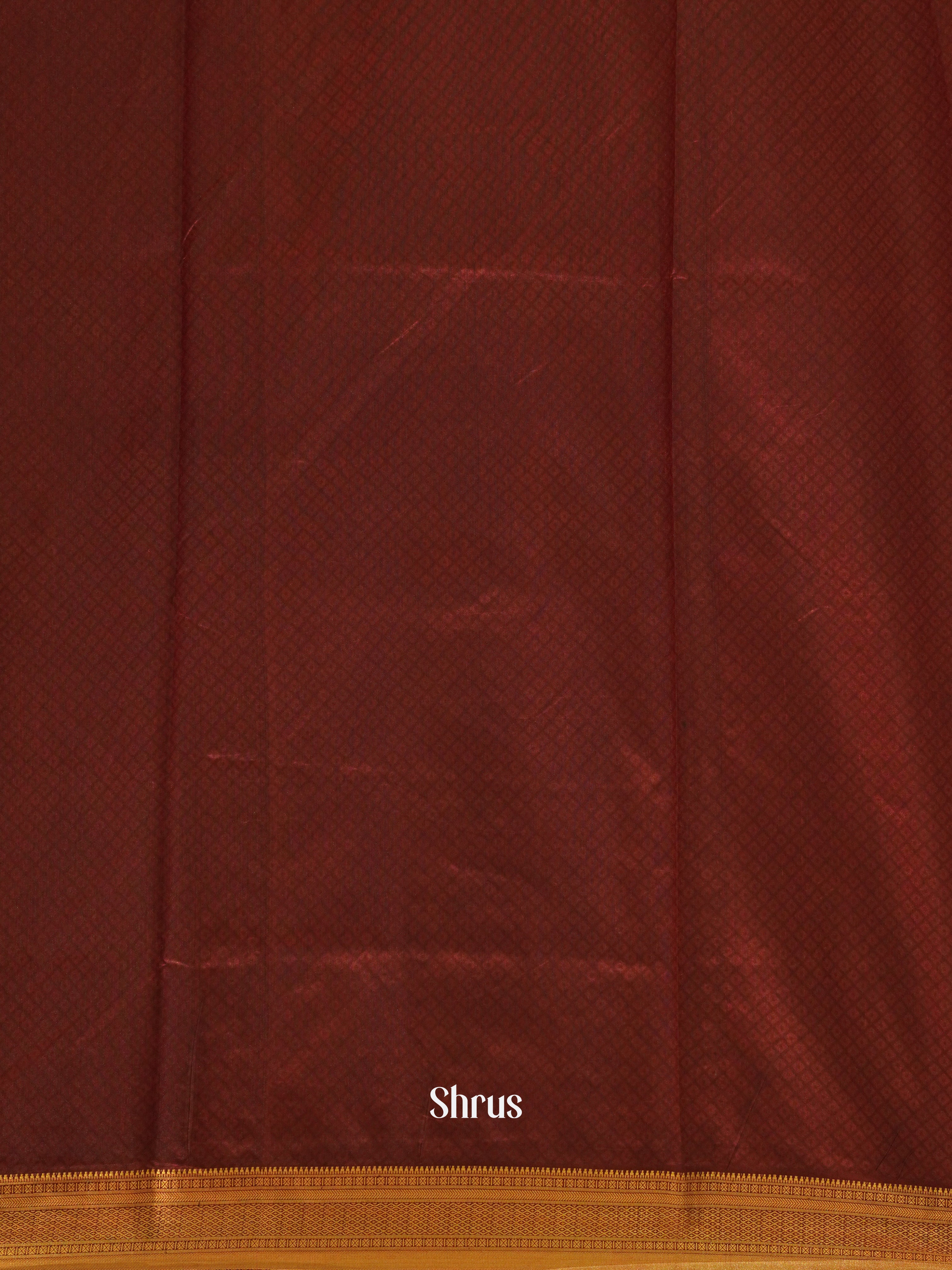 Black & Maroon - Semi Patola Saree