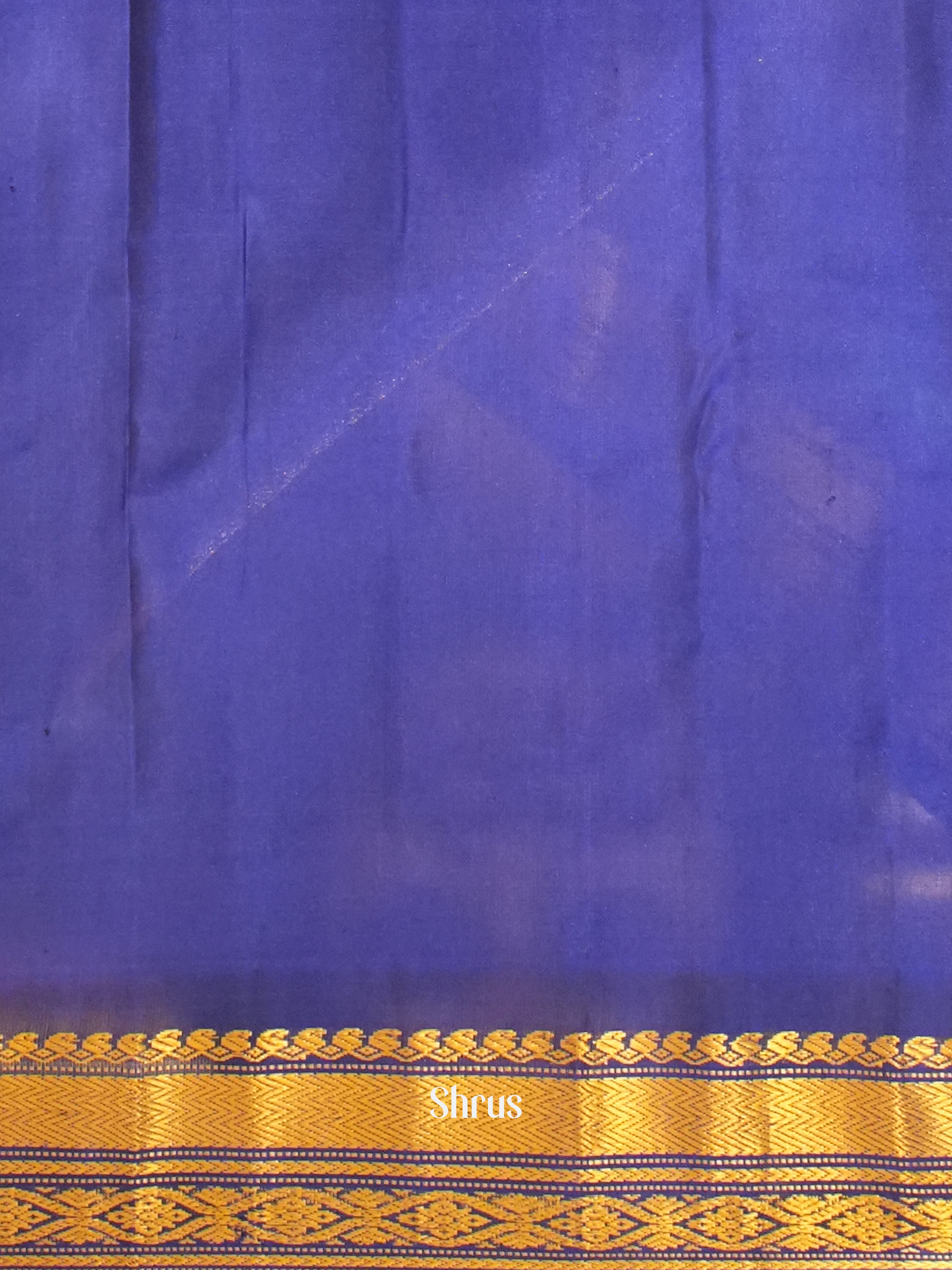 Green & Blue - Gadwal Silk Saree