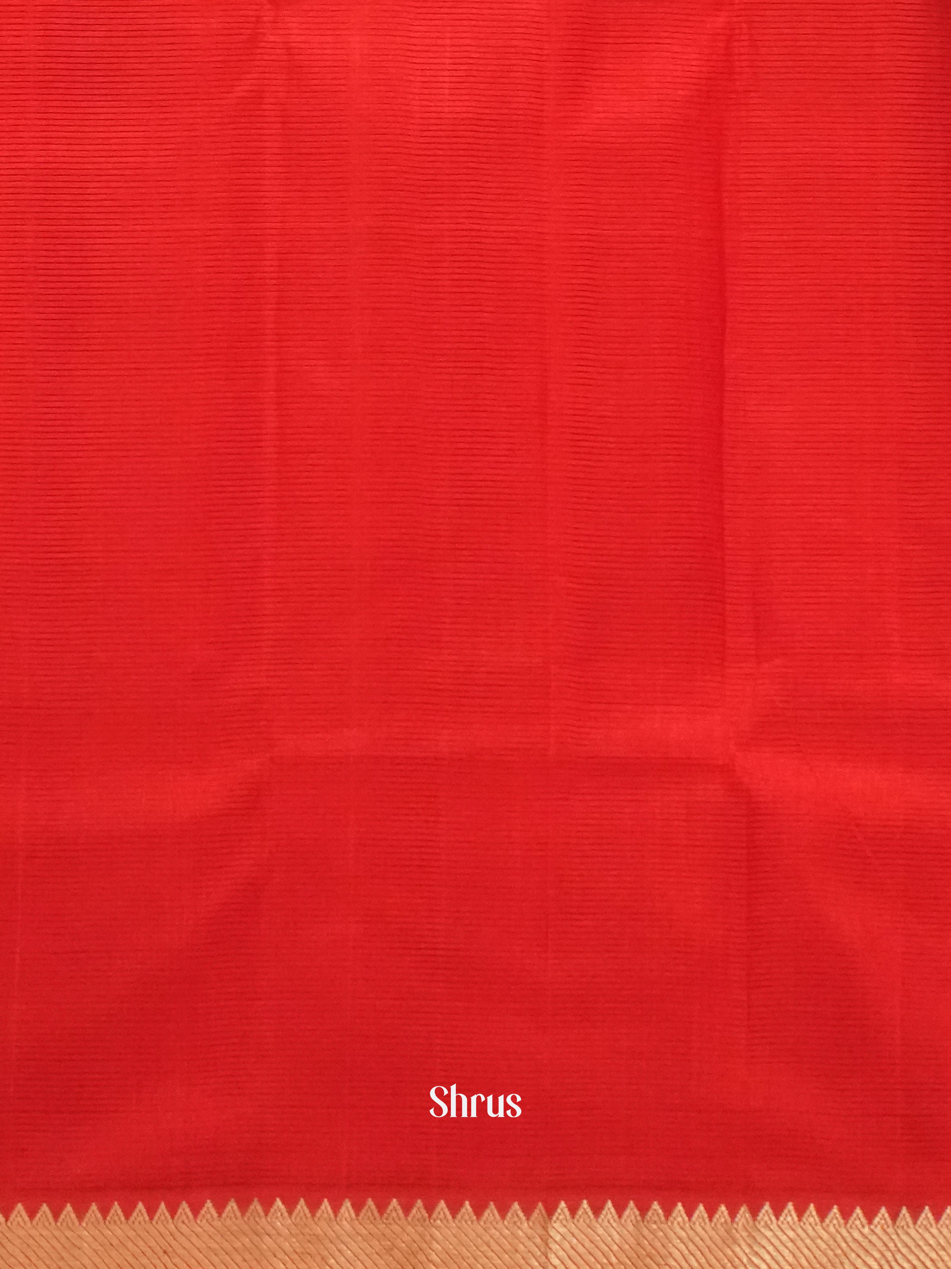 Red(Single Tone) - Mangalagiri Silk Cotton Saree