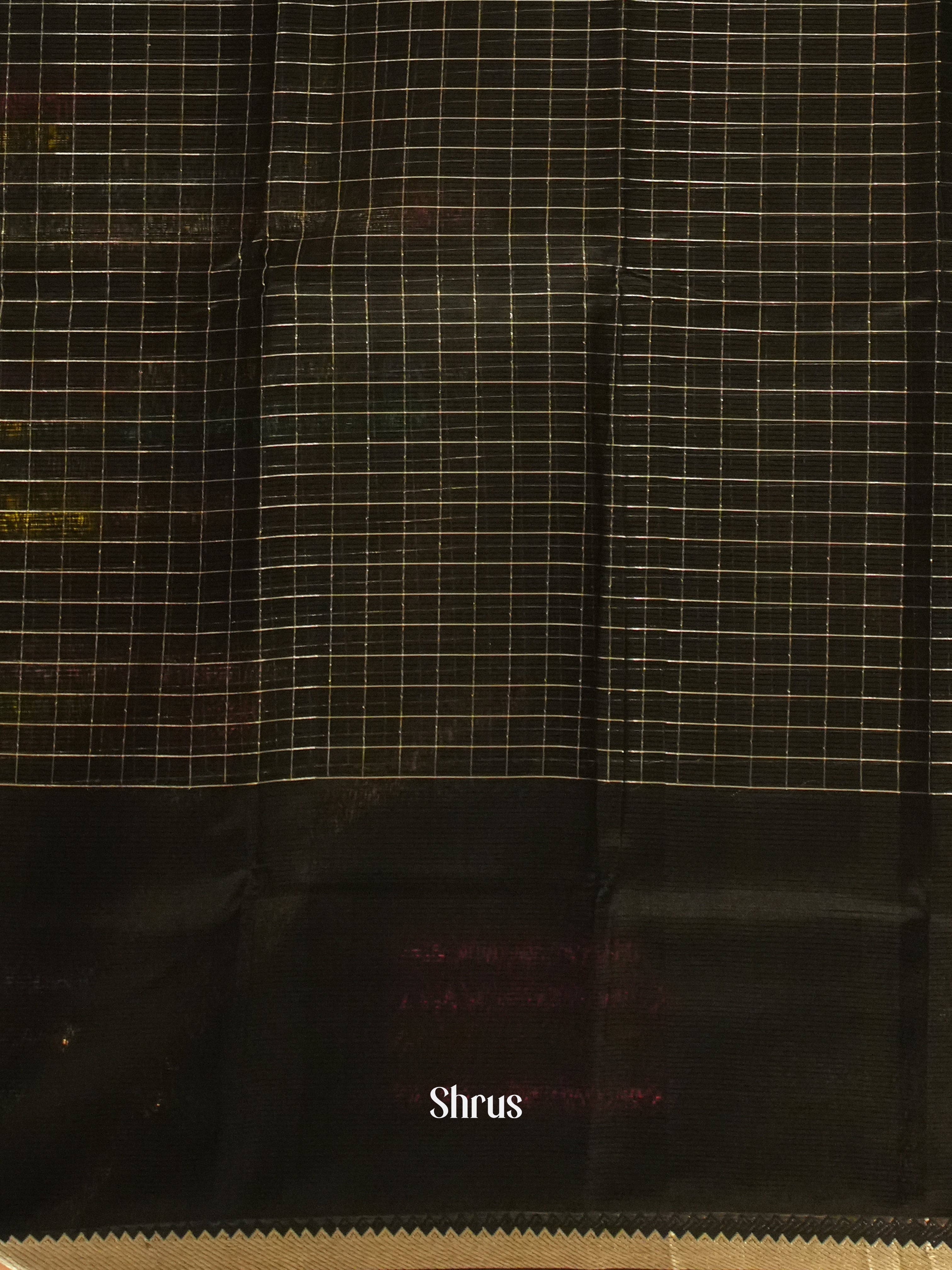 Black(Single Tone)- Mangalagiri Silk Cotton saree