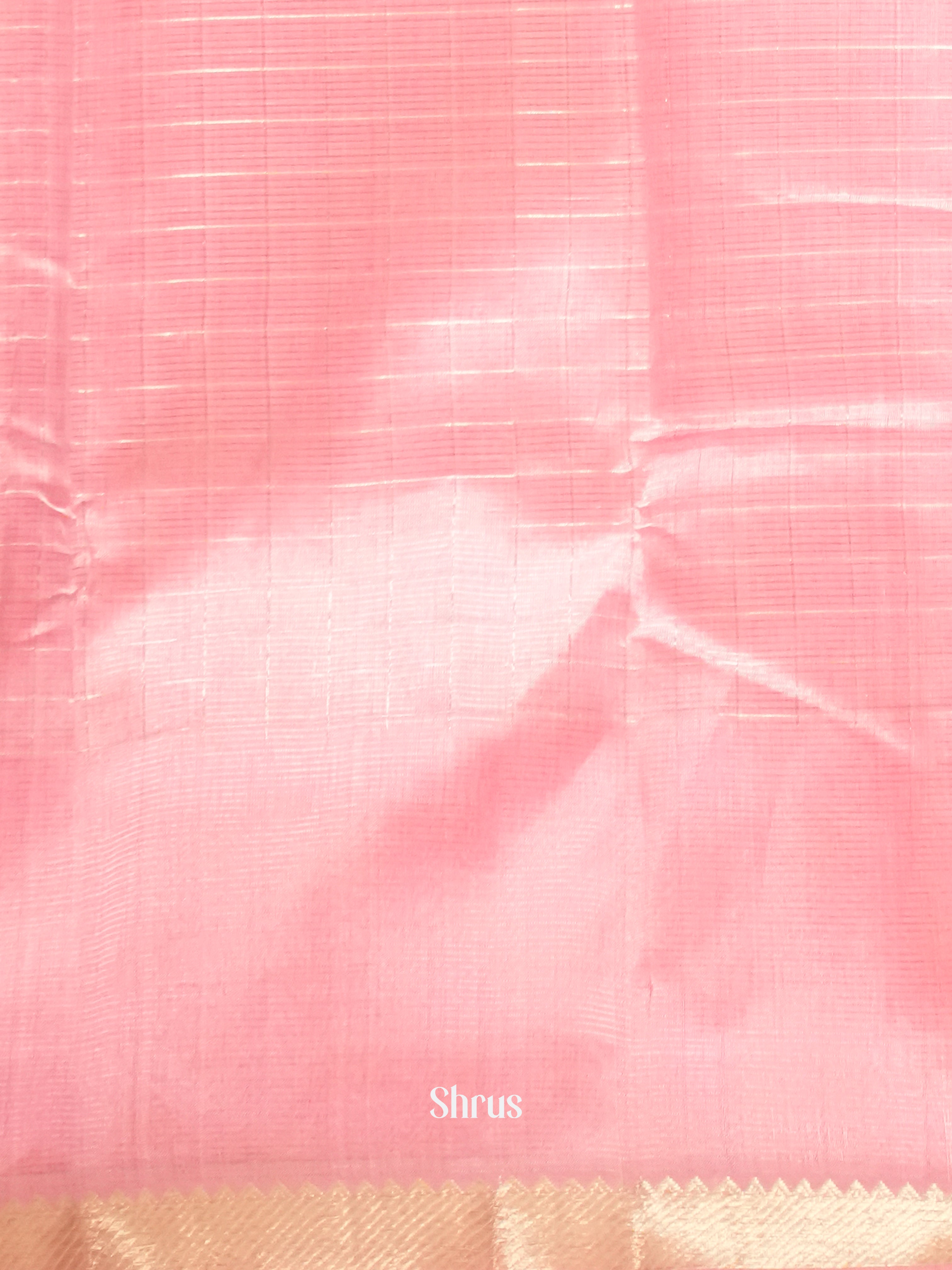 Baby Pink (Single Tone)- Mangalagiri Silk Cotton saree
