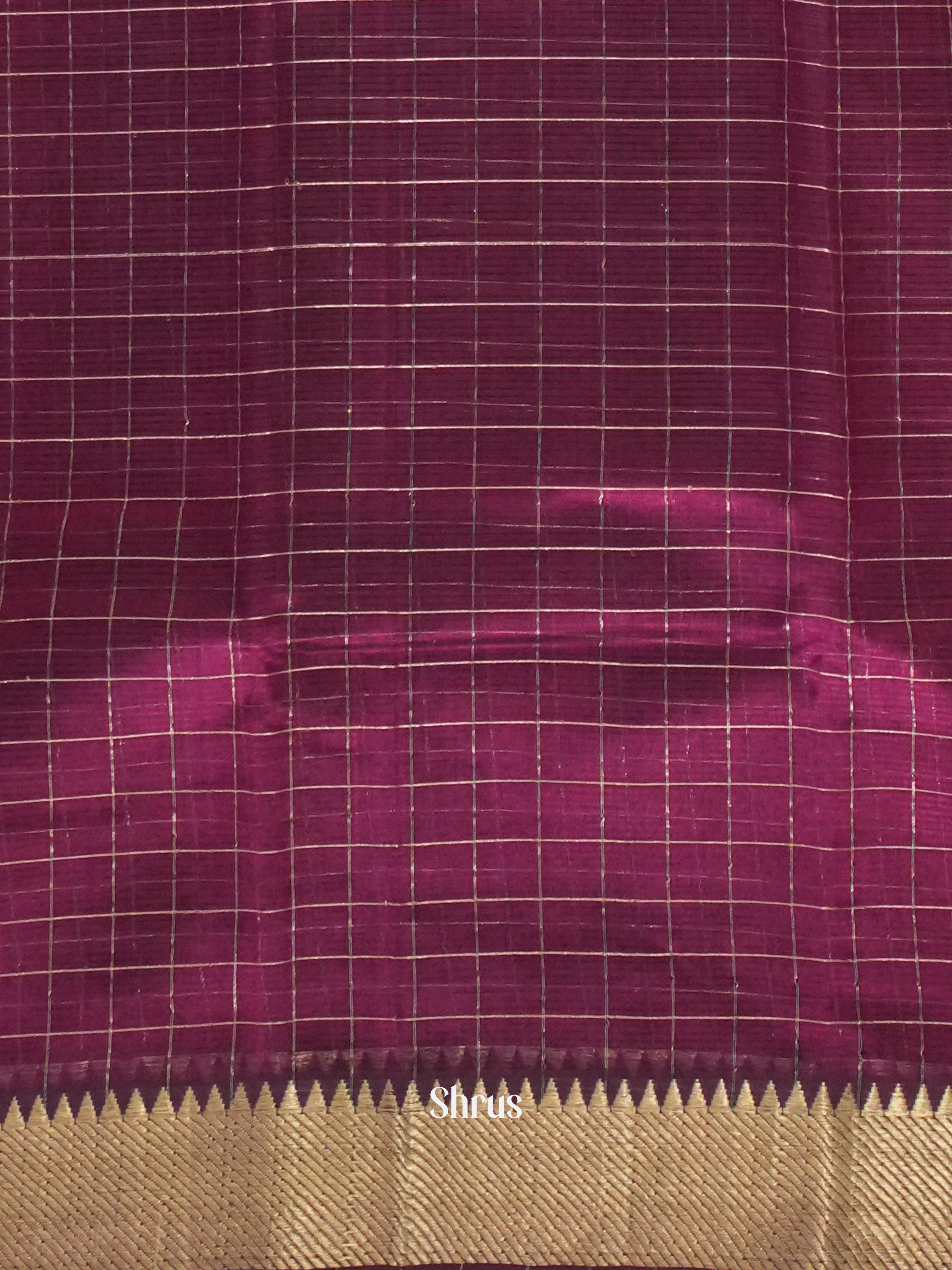 Purpel(Single Tone)- Mangalagiri Silk Cotton Saree