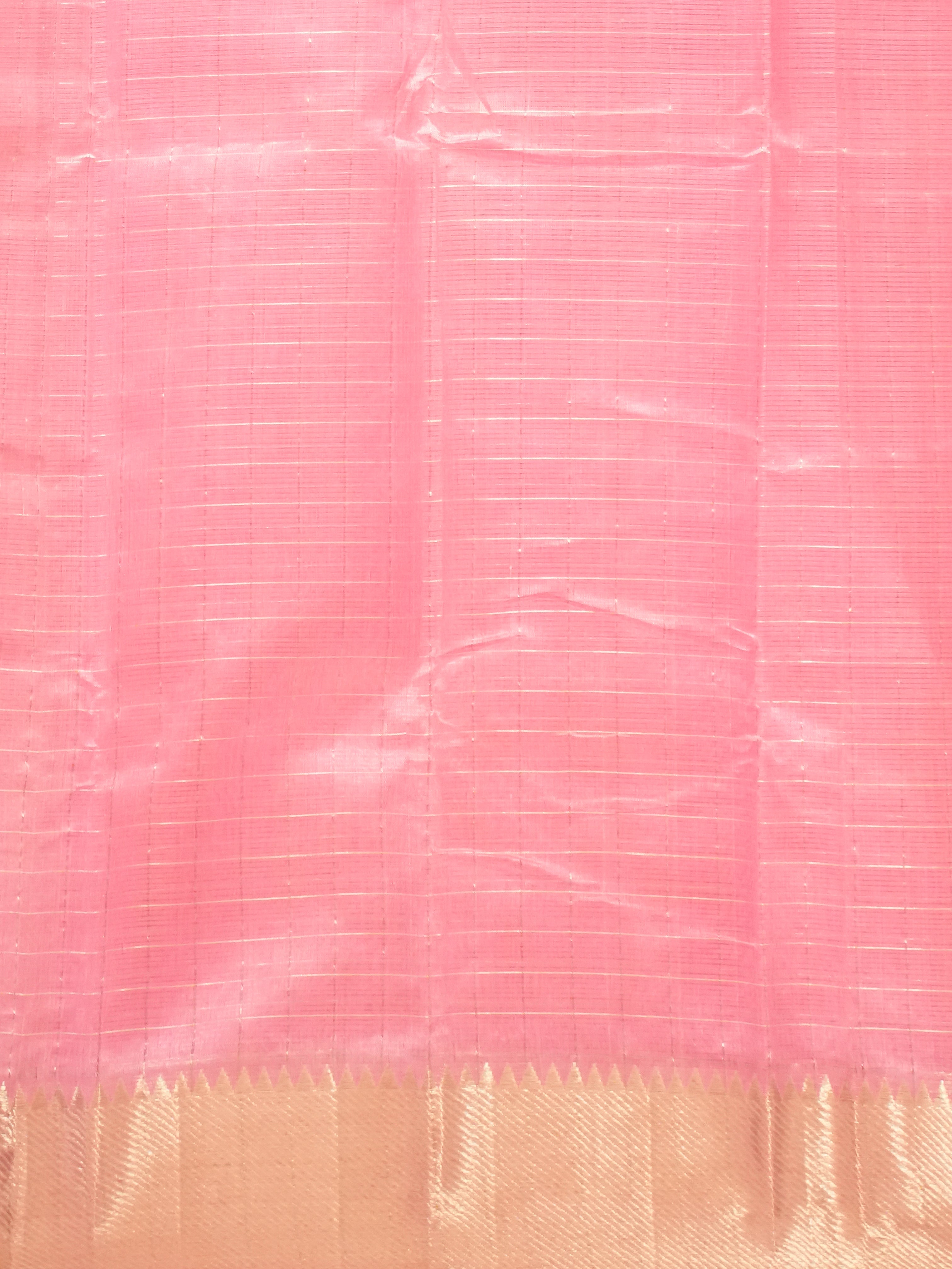 Baby Pink (Single Tone)- Mangalagiri Silk Cotton Saree