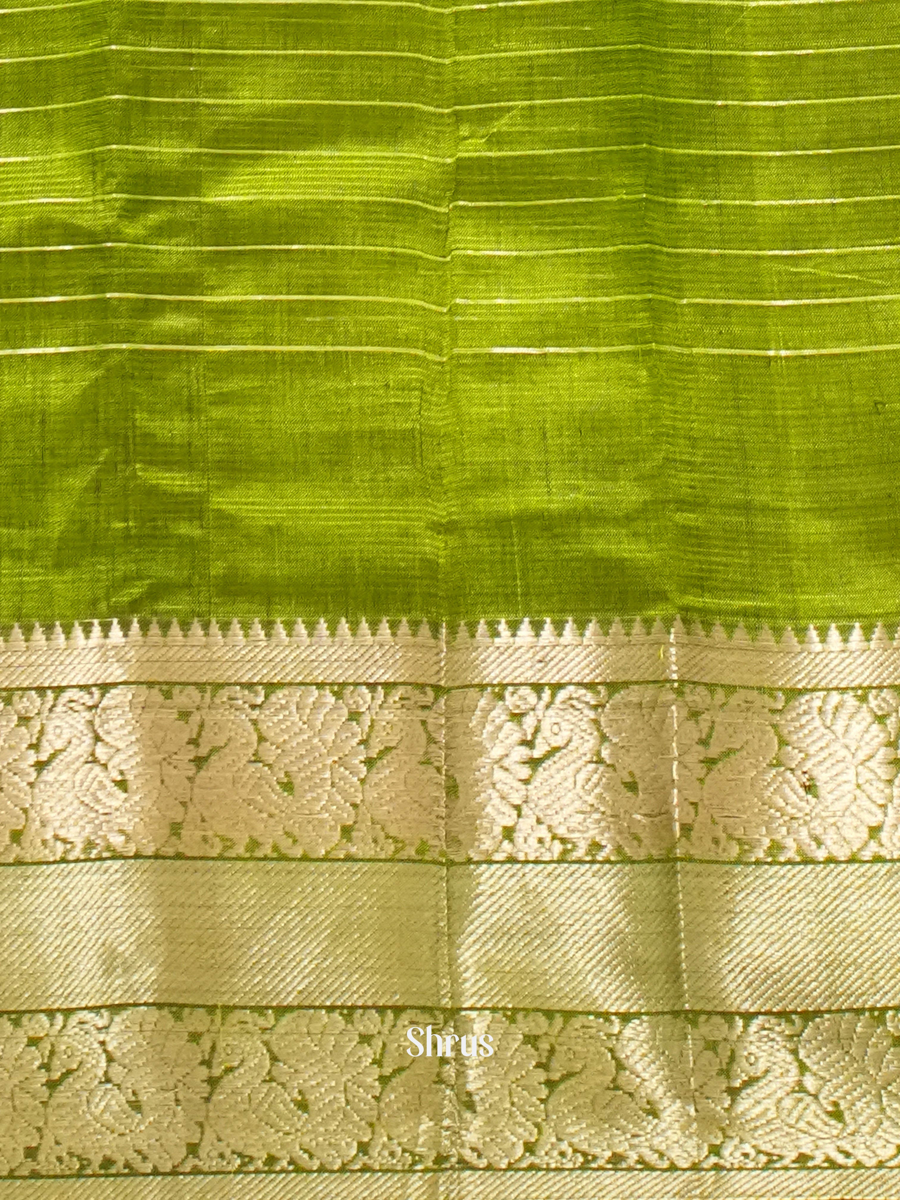Light Green (Single Tone) - Mangalagiri Silk Cotton saree