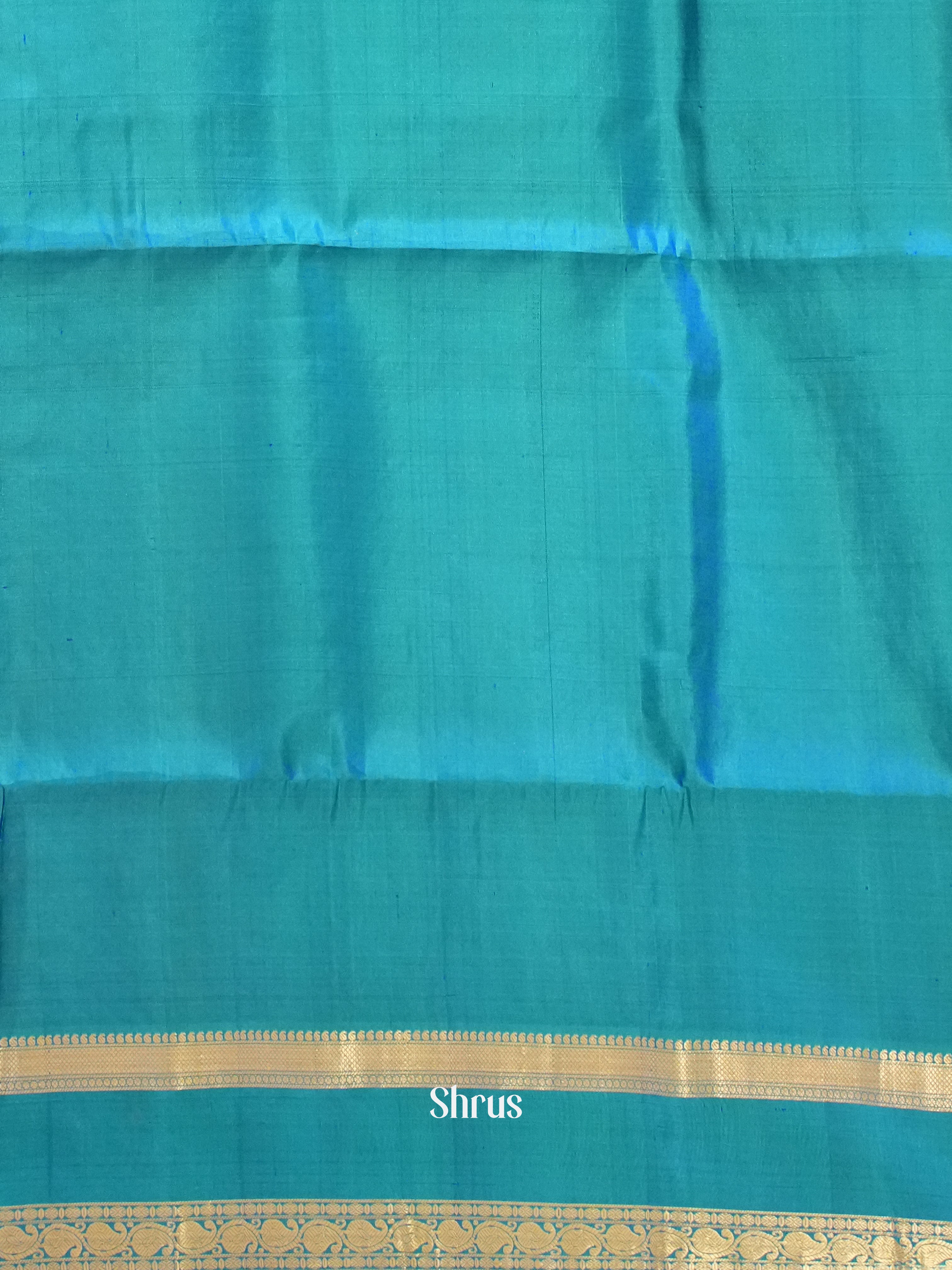 Purple & Sky Blue - Soft Silk Saree