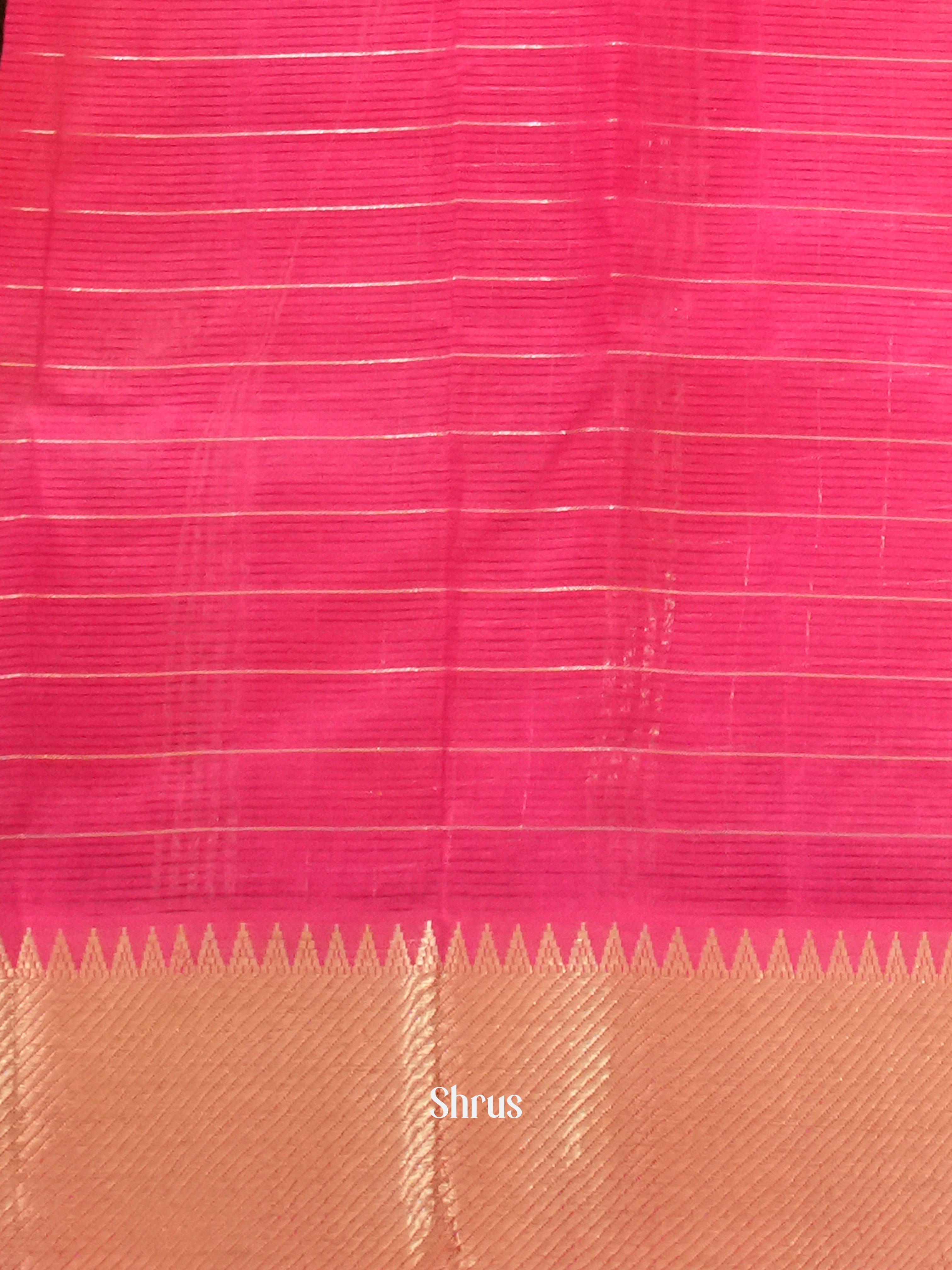 Pink(Single Tone) - Mangalagiri Silk Cotton Saree