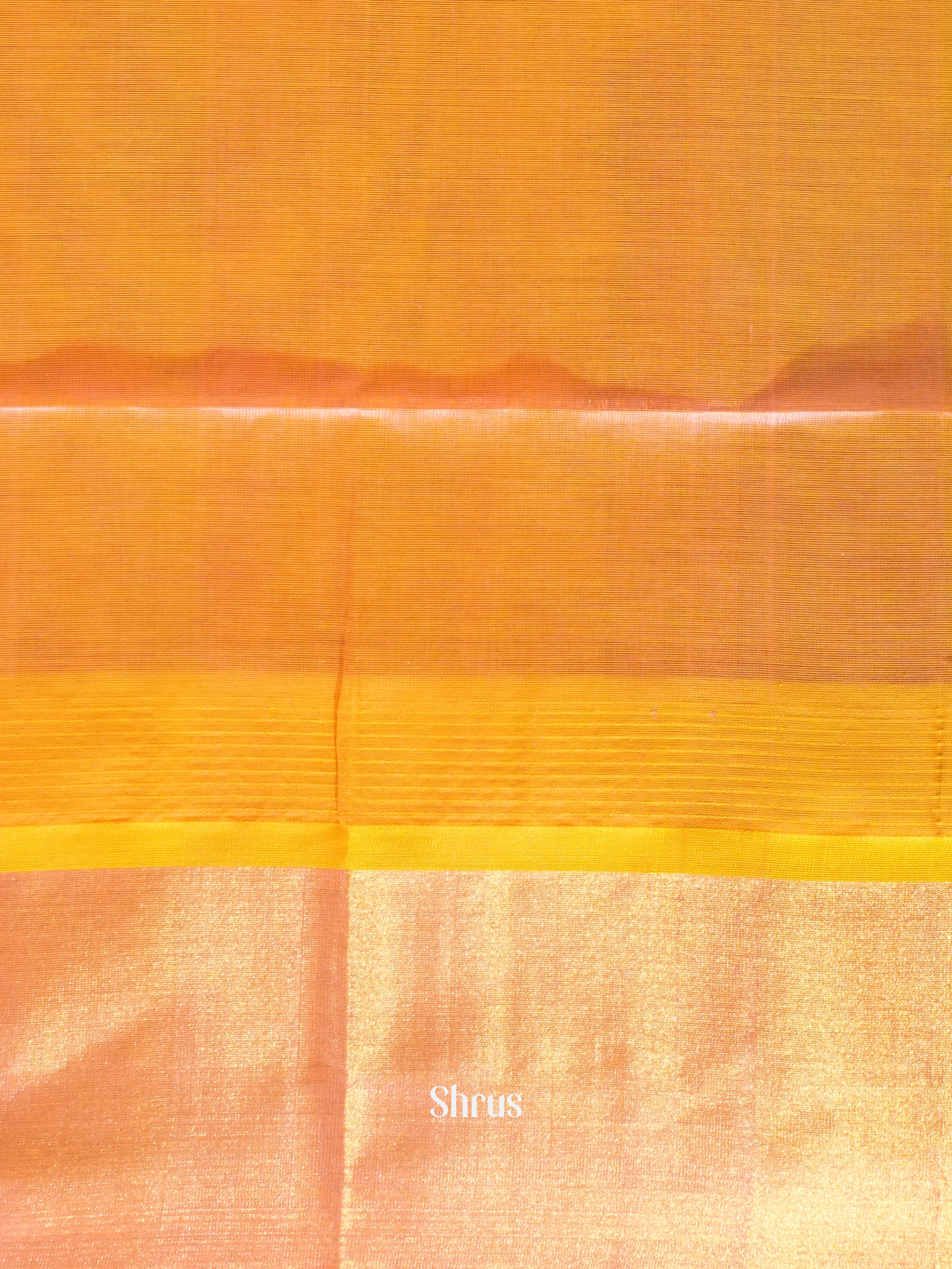 Parrot Green & Mustard -Silk Cotton Saree