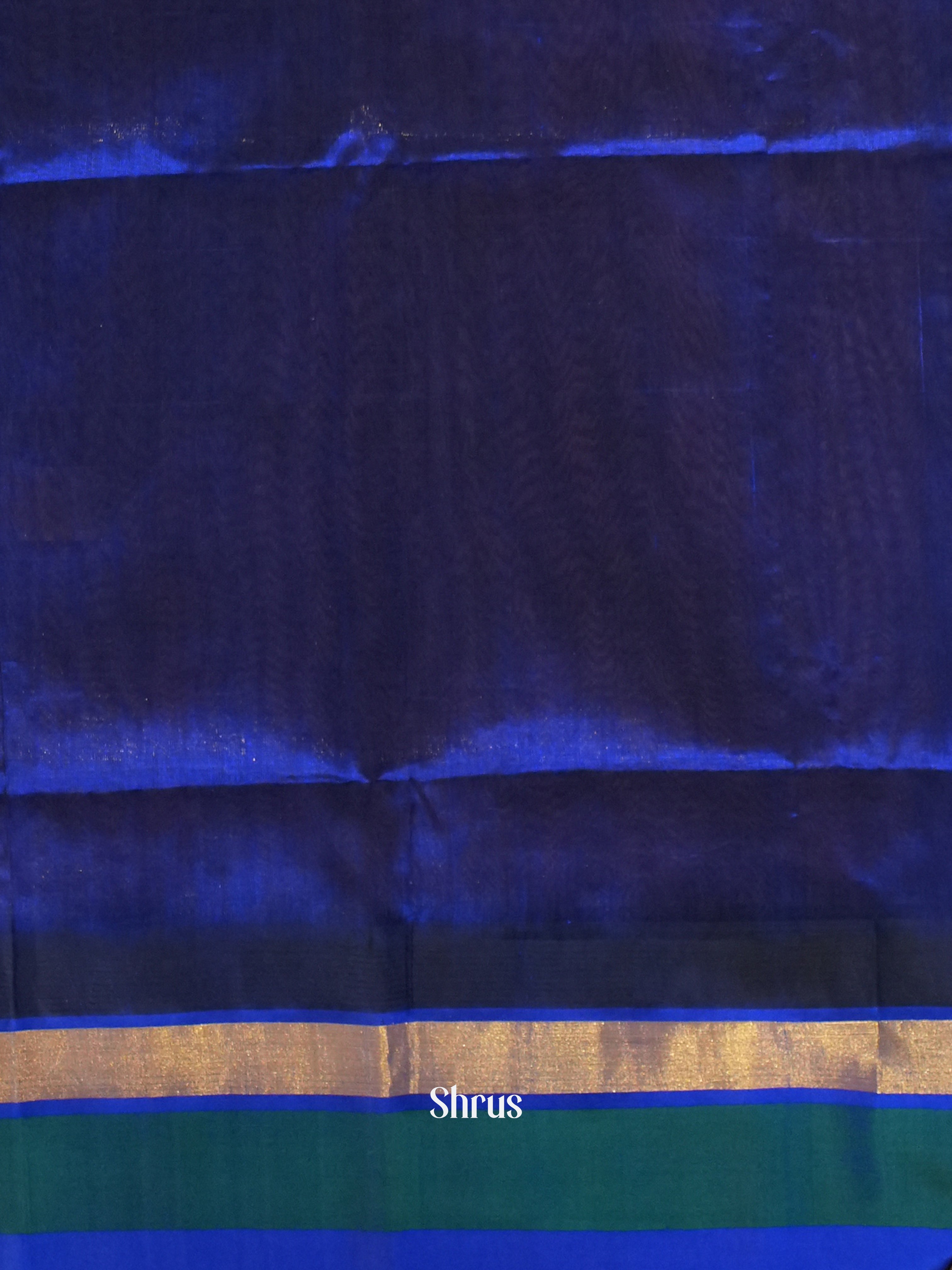 Pink & Blue - Silk Cotton Saree