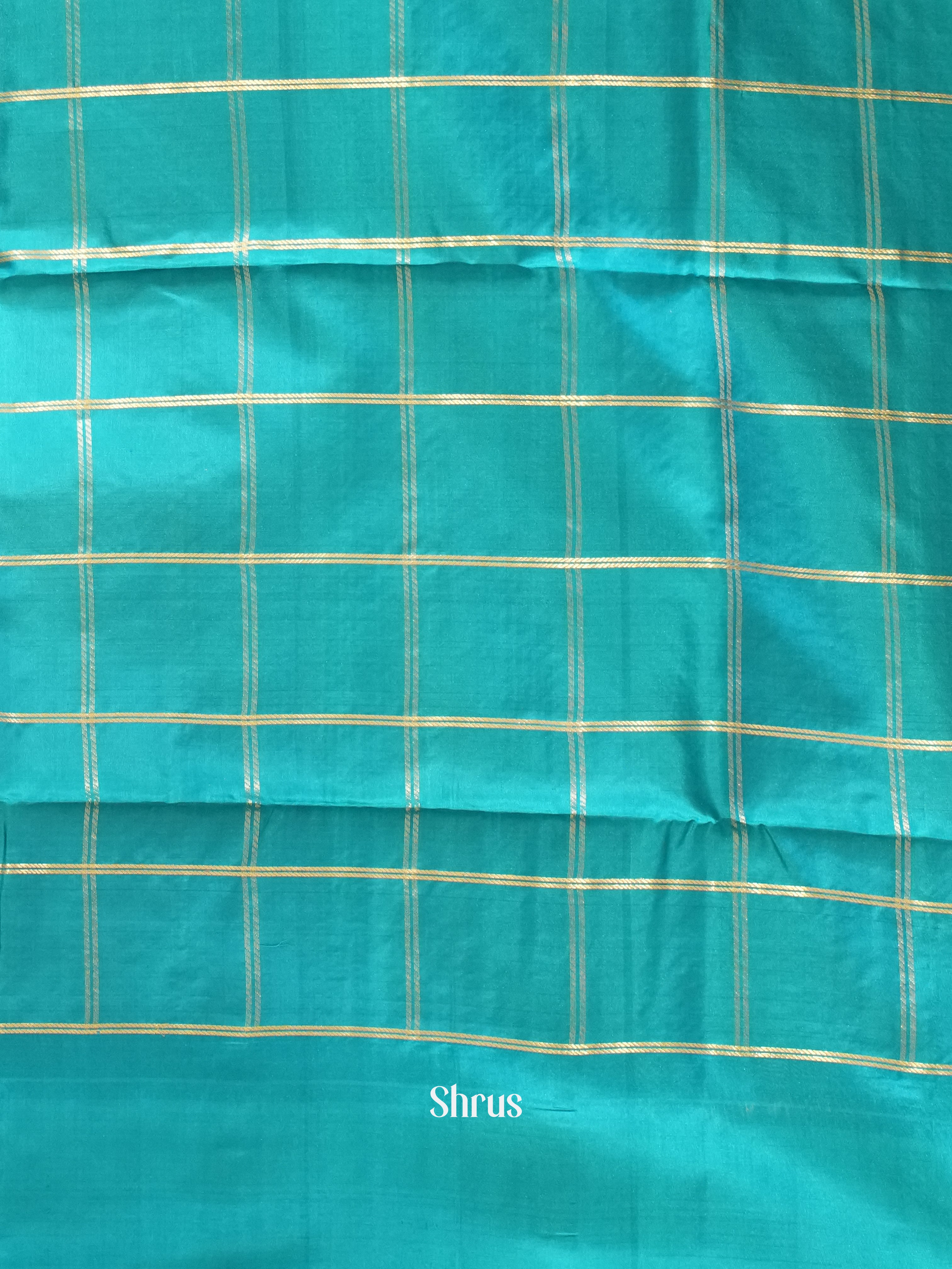 Brown & Blue - soft Silk Saree - Shop on ShrusEternity.com