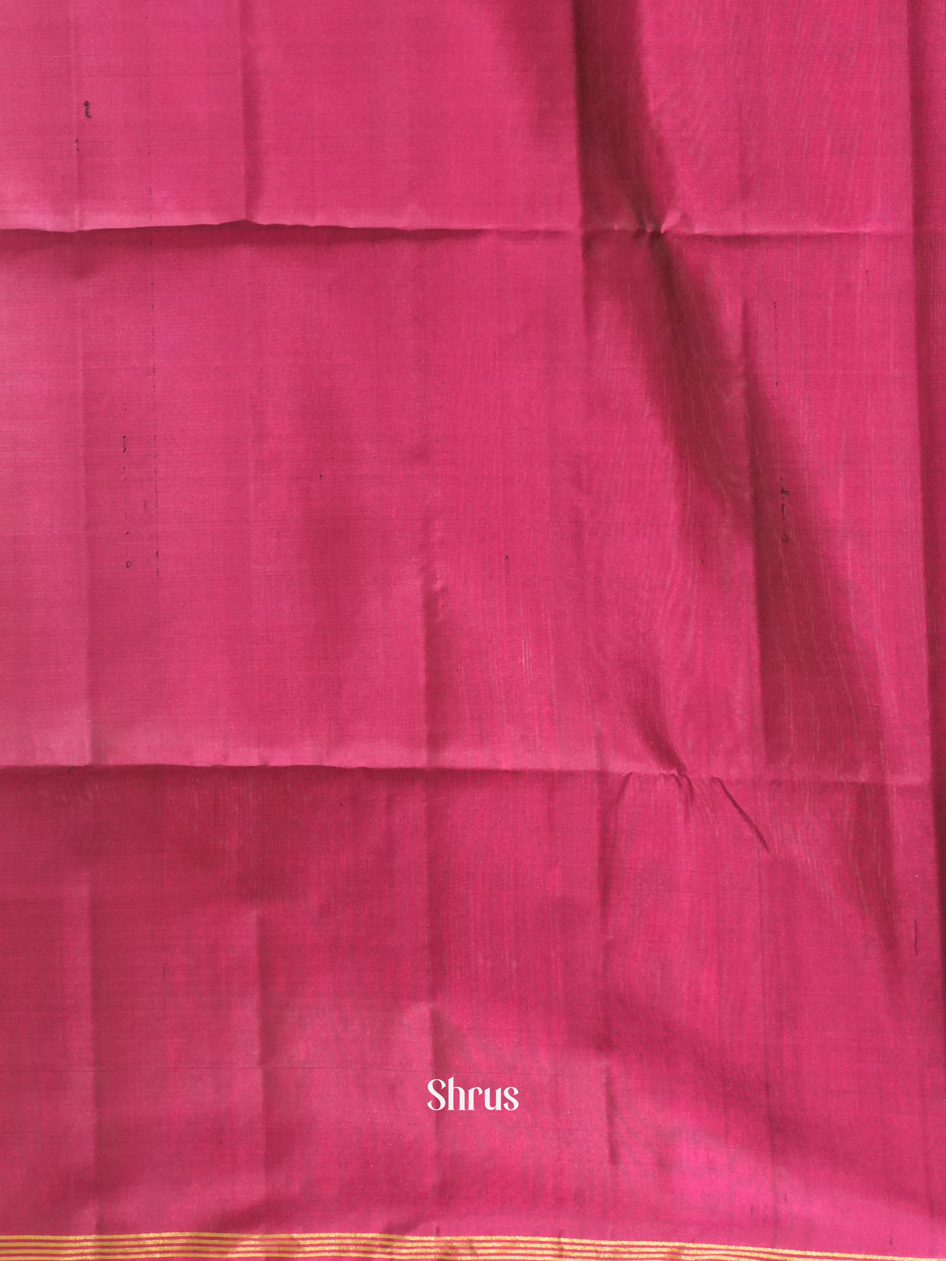 Red & Majenta - Soft Silk Saree - Shop on ShrusEternity.com