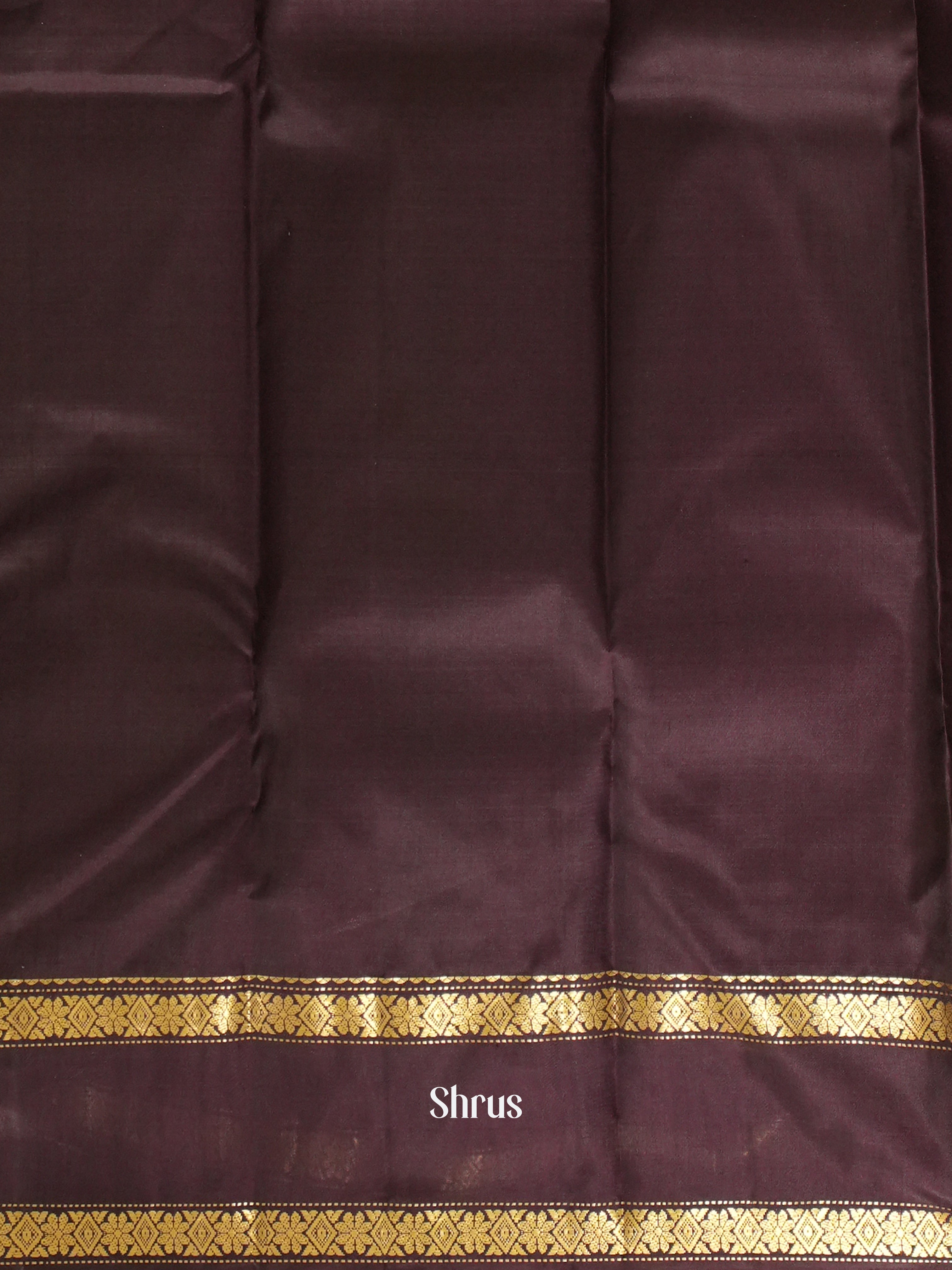 Green & Brown - Soft Silk Saree