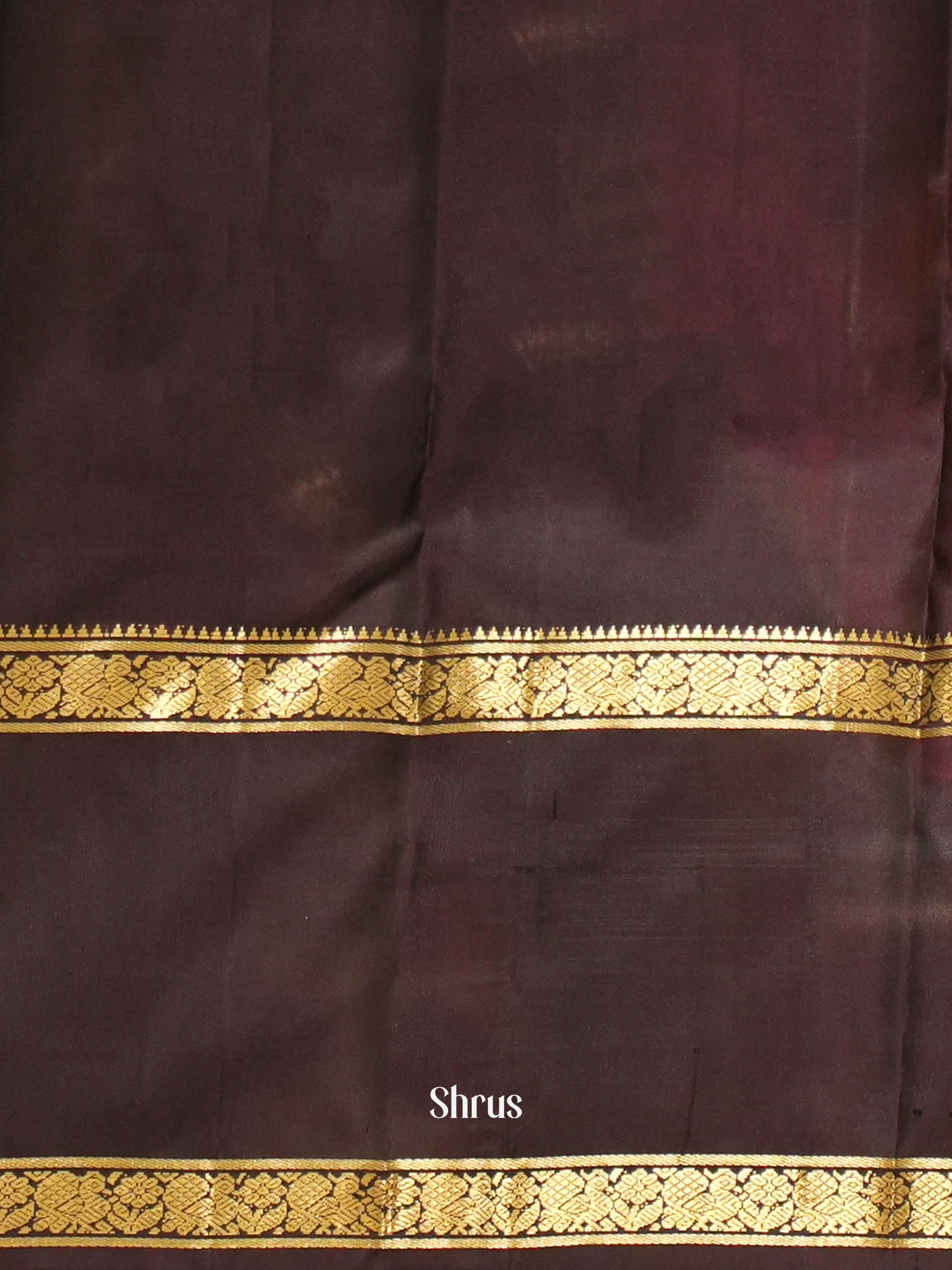 Red & Brown- Soft Silk Saree