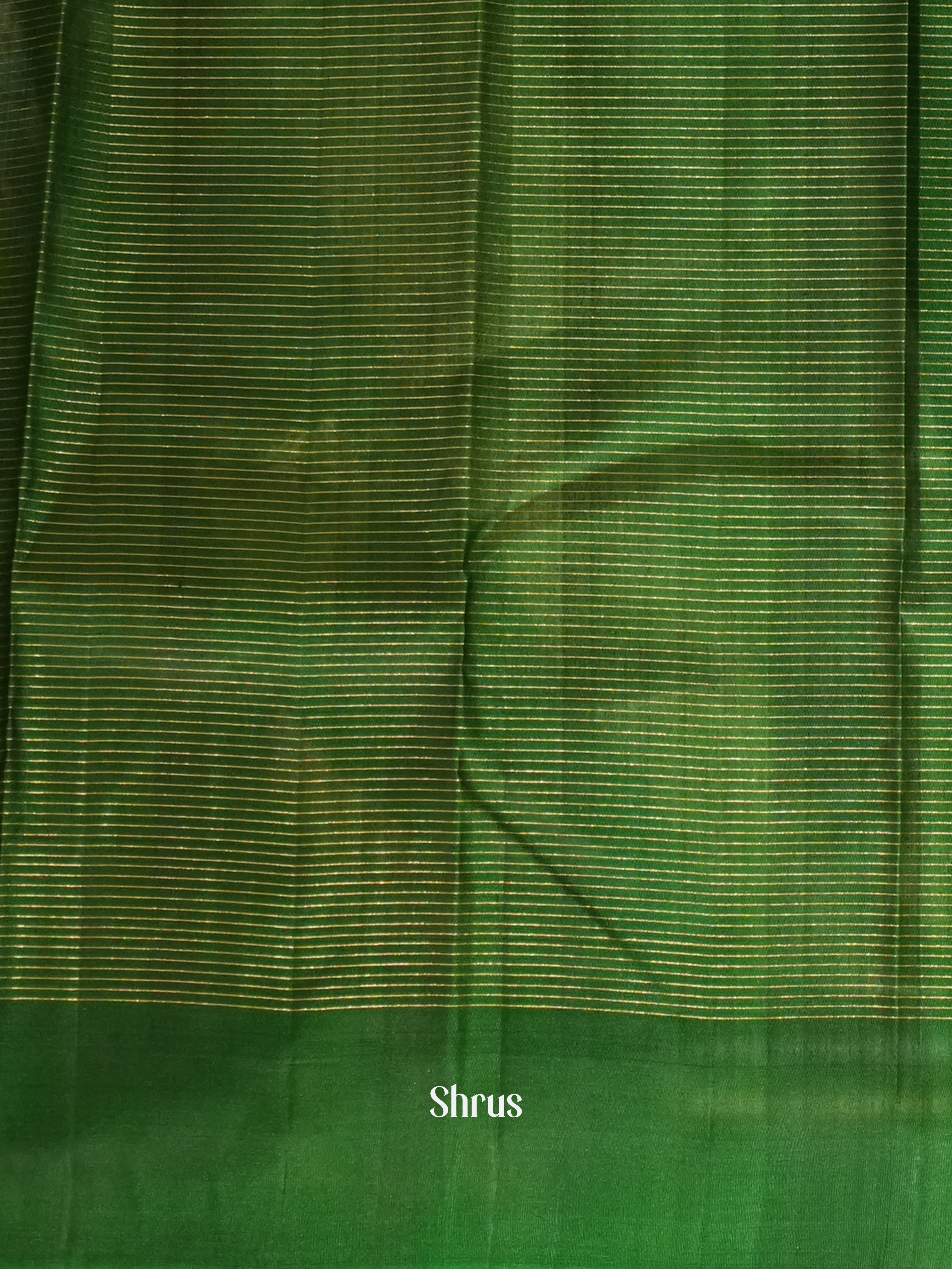 Light Green & Green - Soft Silk Saree