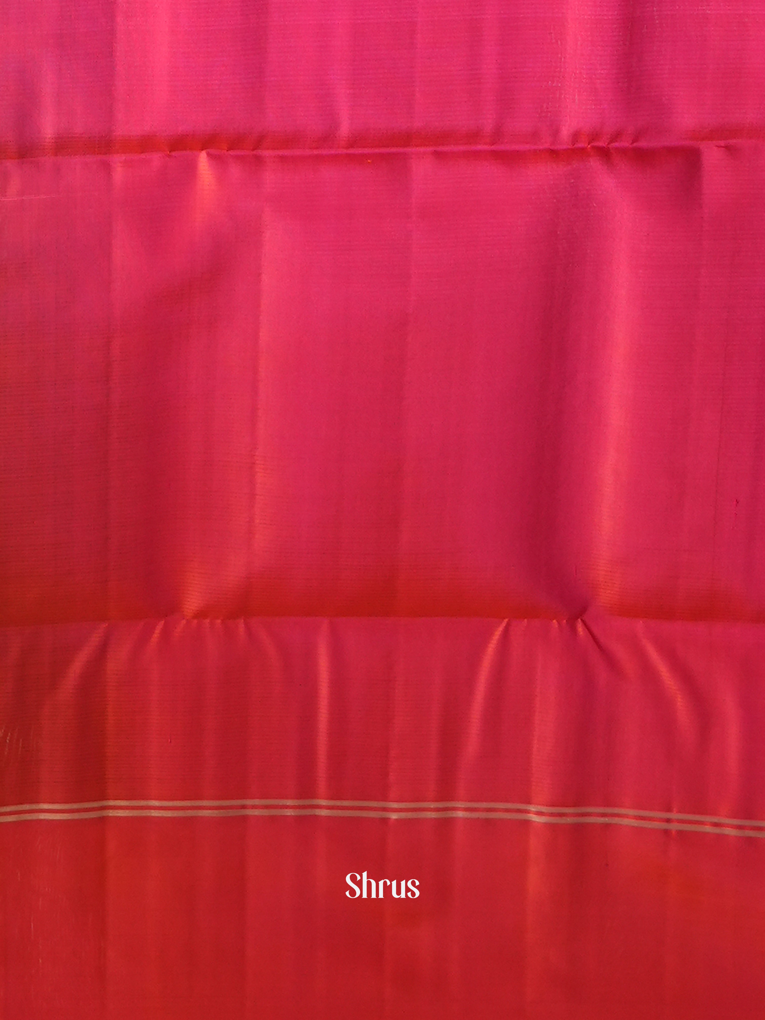 Wine & Pink - Soft Silk Saree