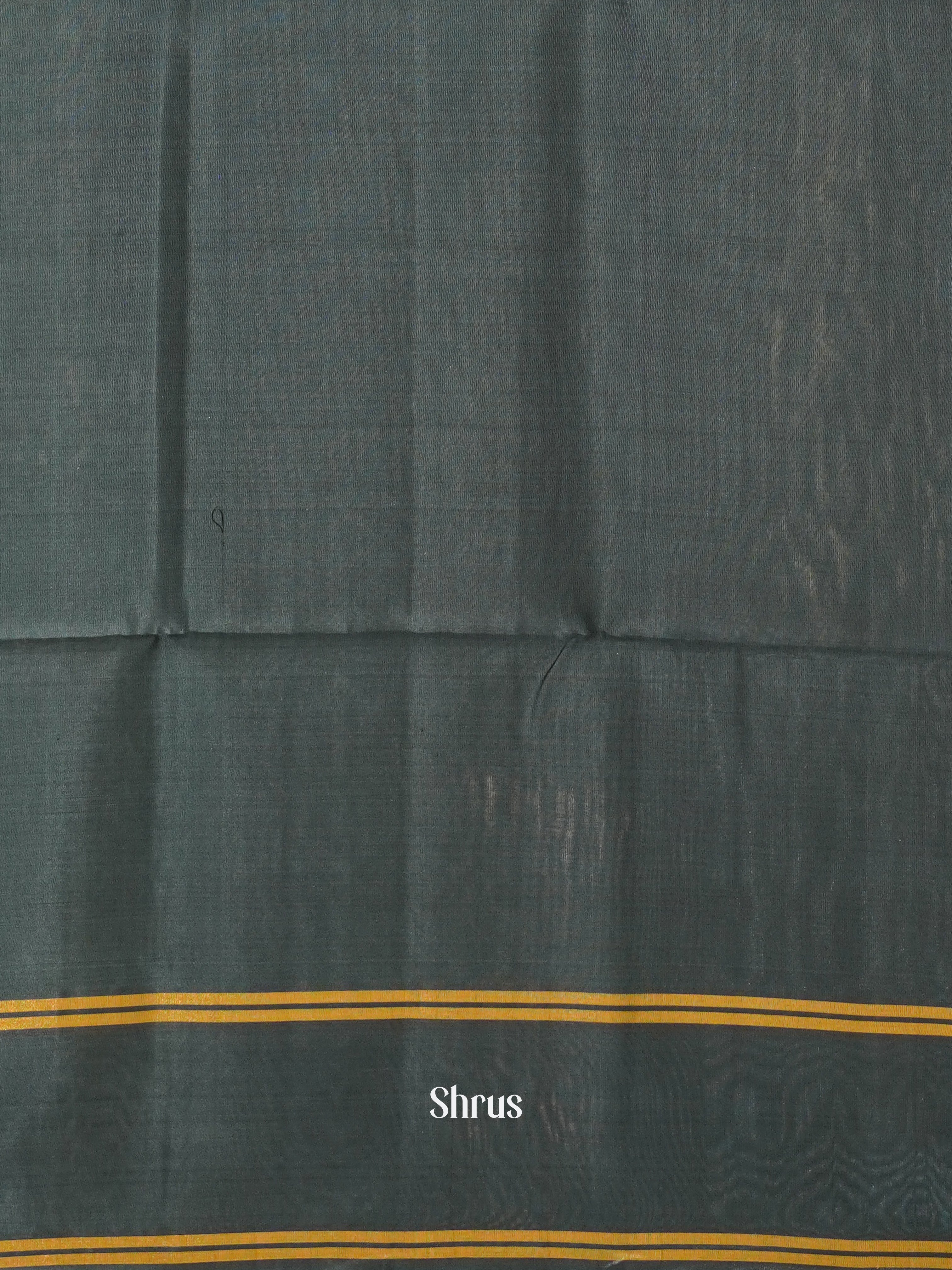 Brown & Grey - Soft silk-halfpure Saree