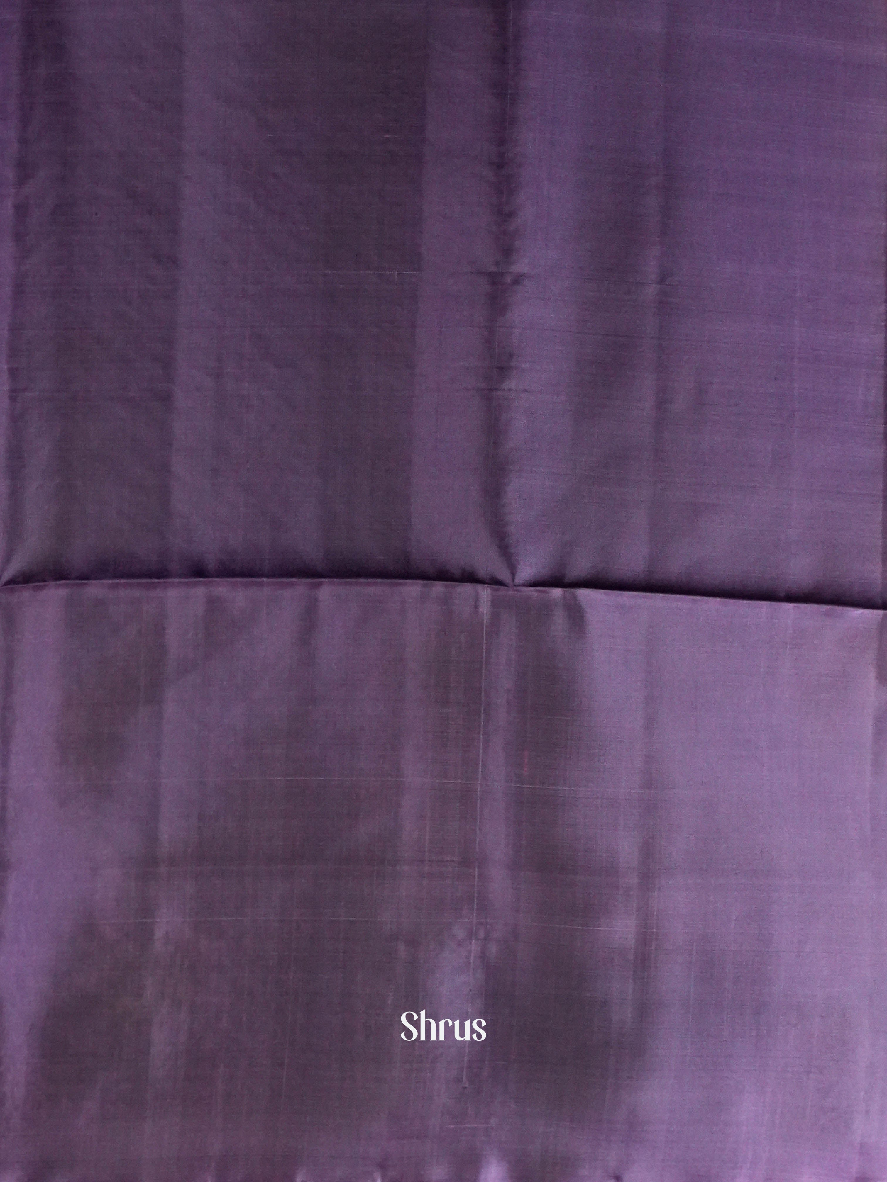 Purple  & Maroon  - Softsilk-halfpure Saree