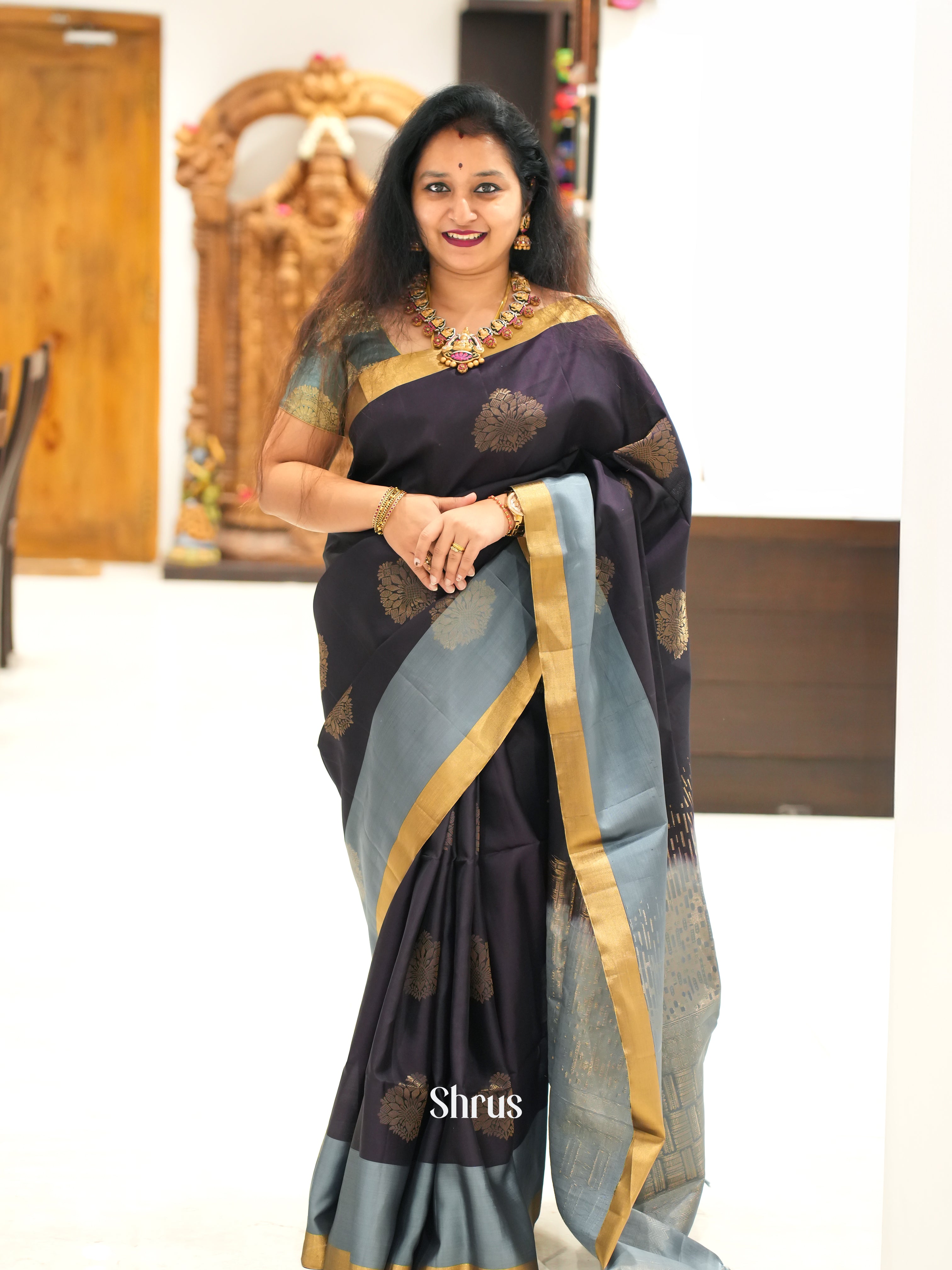 CES31384 - Softsilk-halfpure Saree