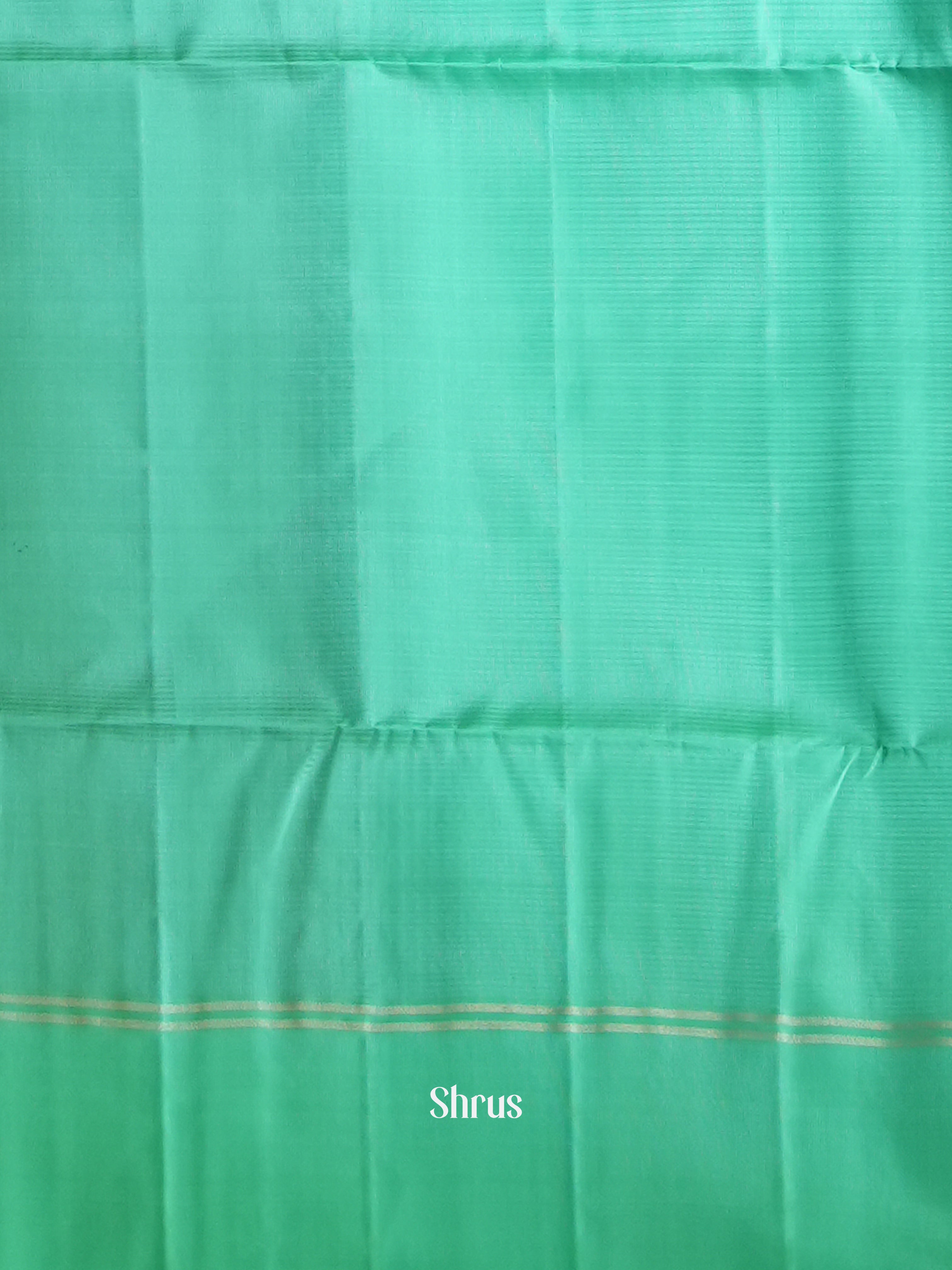 Blue & Green - Softsilk-halfpure  Saree