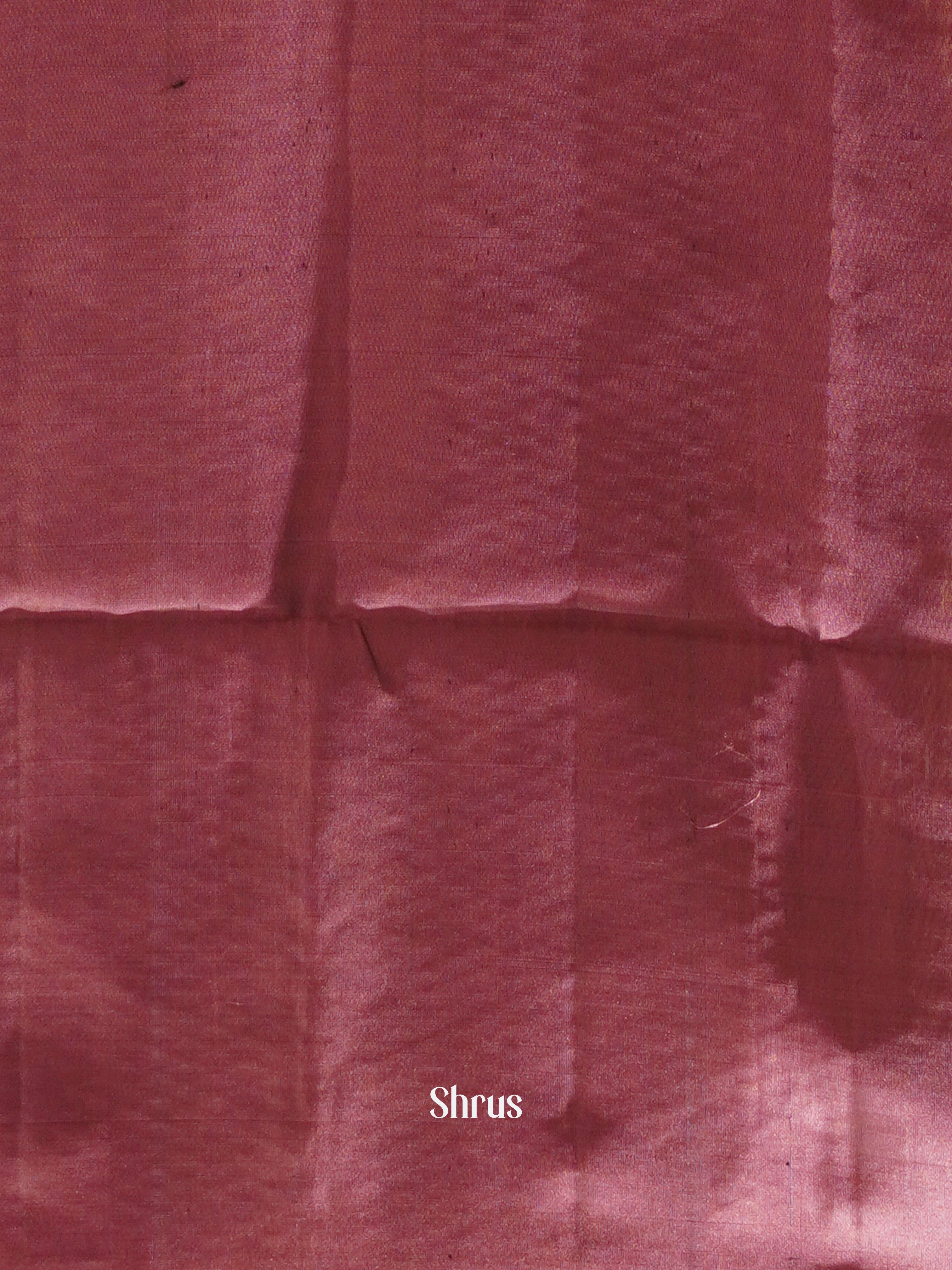 Violet  & Brown  - Softsilk-halfpure Saree