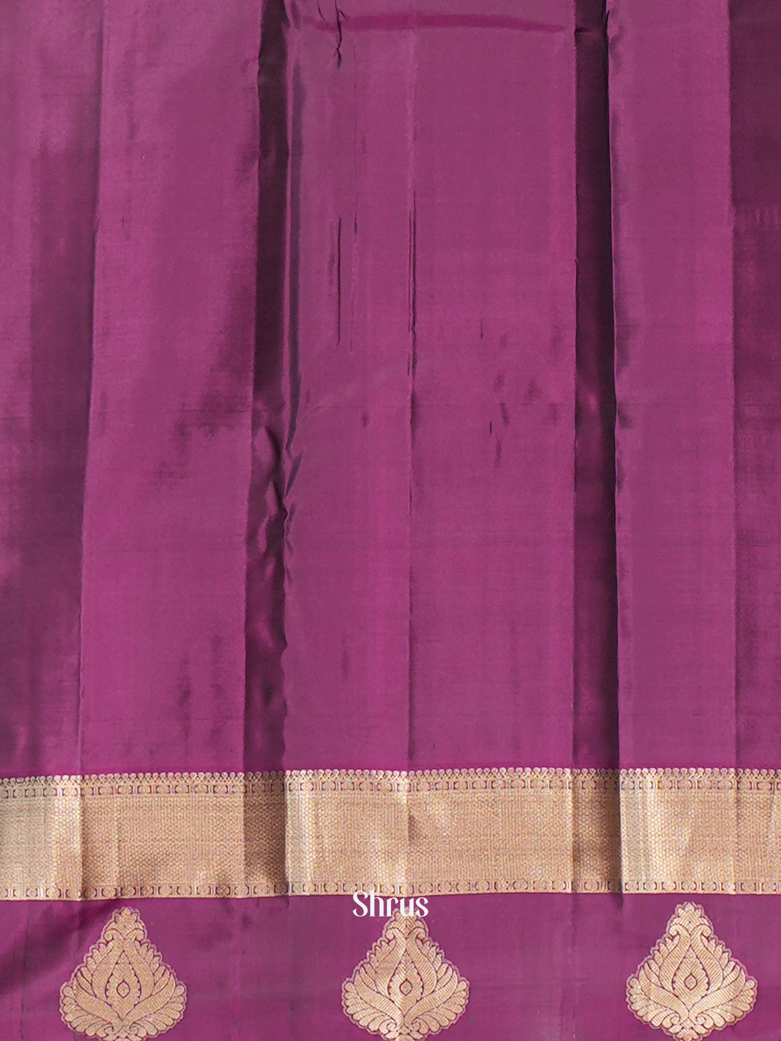 Green & Purple - Kanchipuram silk Saree