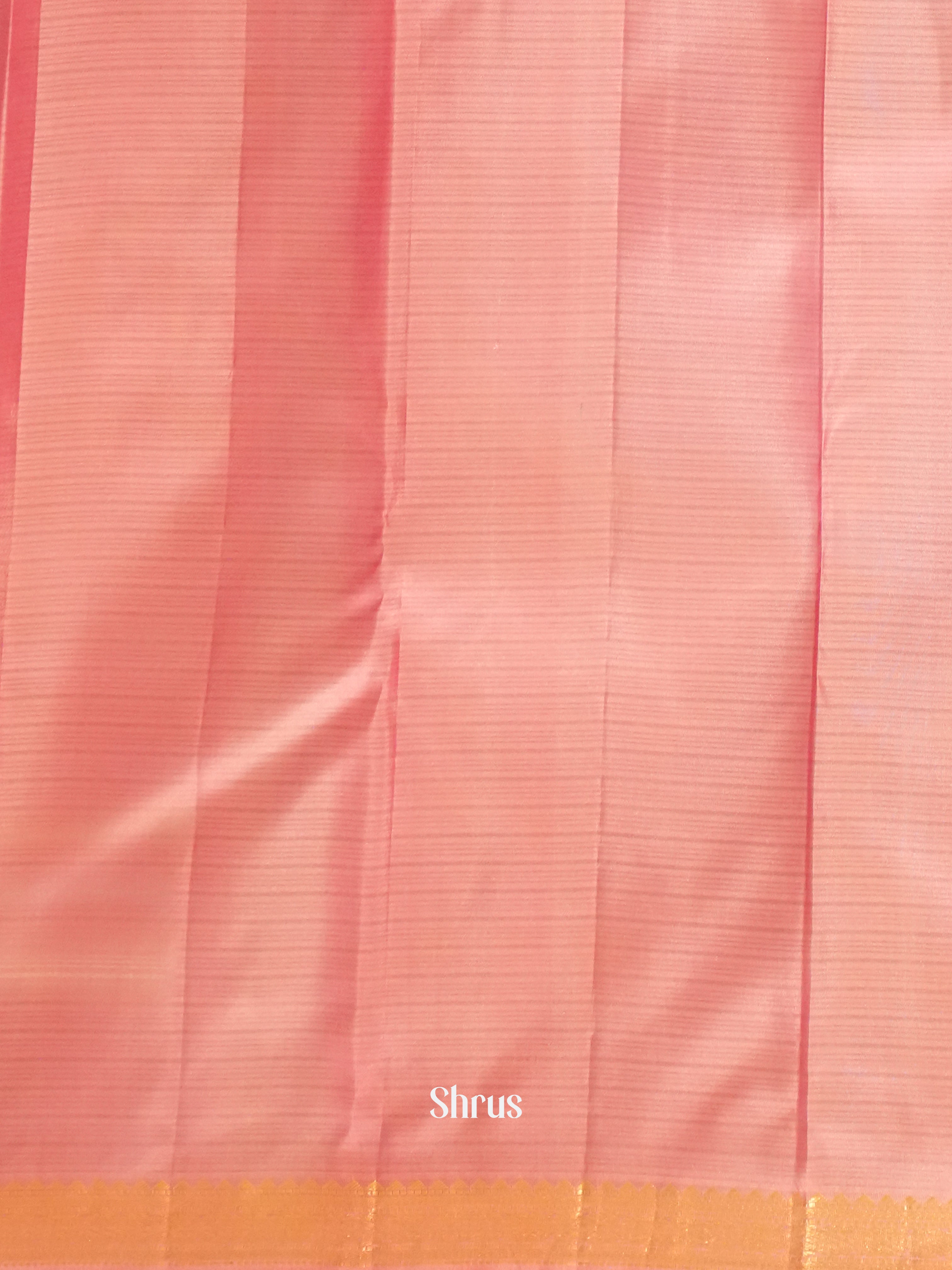 Blue & Pink - Kanchipuram silk Saree - Shop on ShrusEternity.com