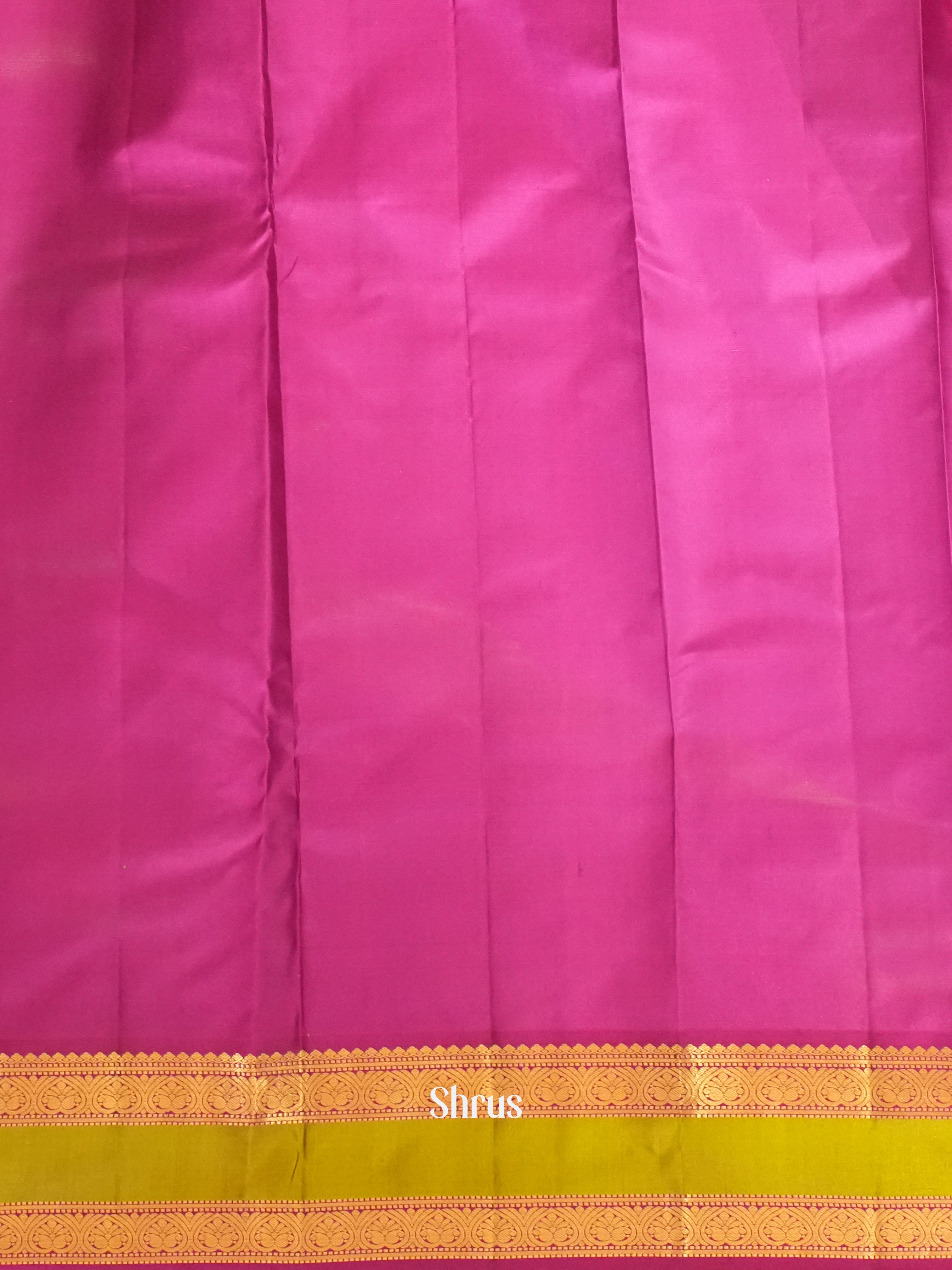 Pink & Majenta - Kanchipuram silk Saree - Shop on ShrusEternity.com