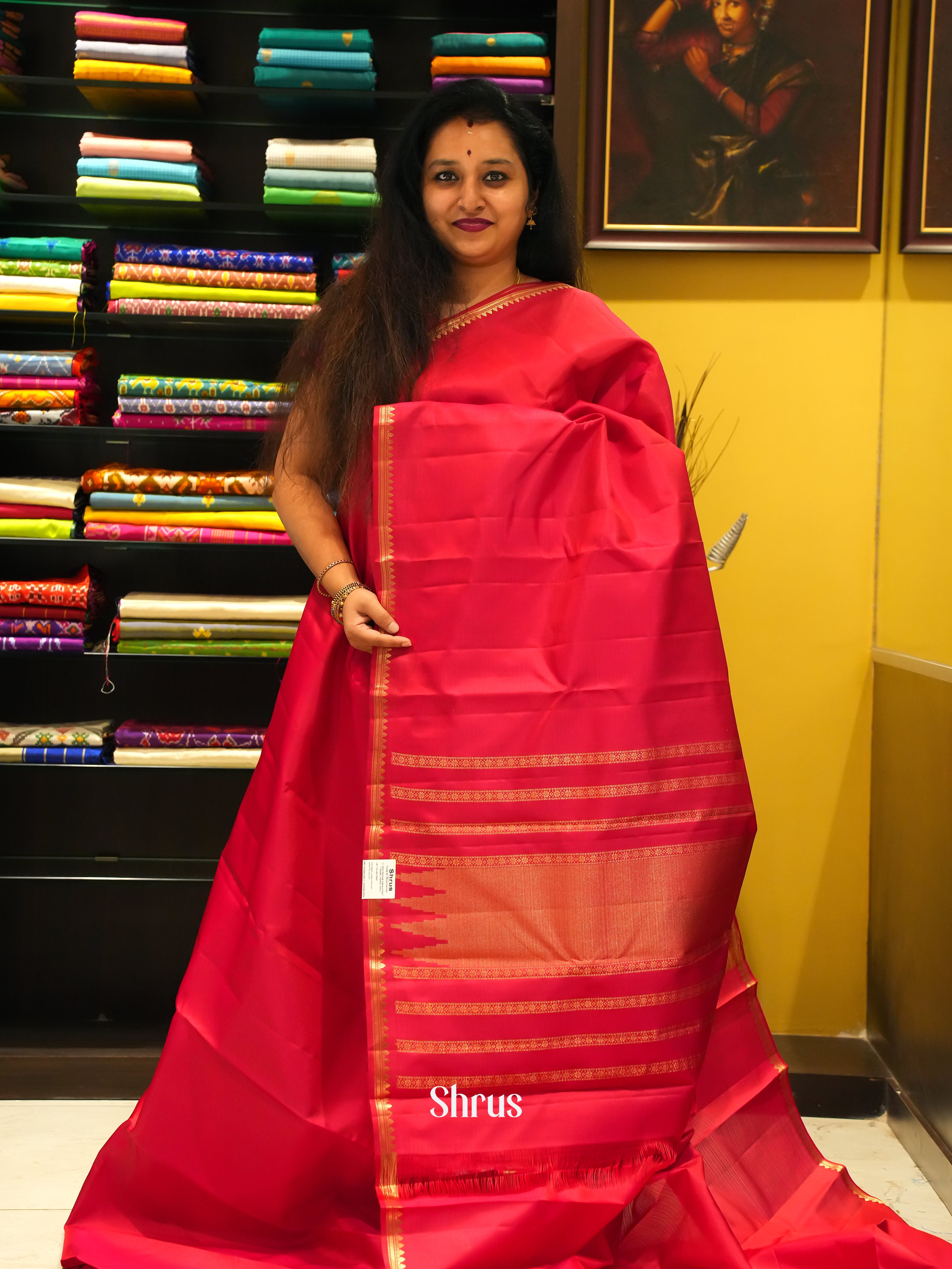 CES31431 - Kanchipuram silk Saree - Shop on ShrusEternity.com