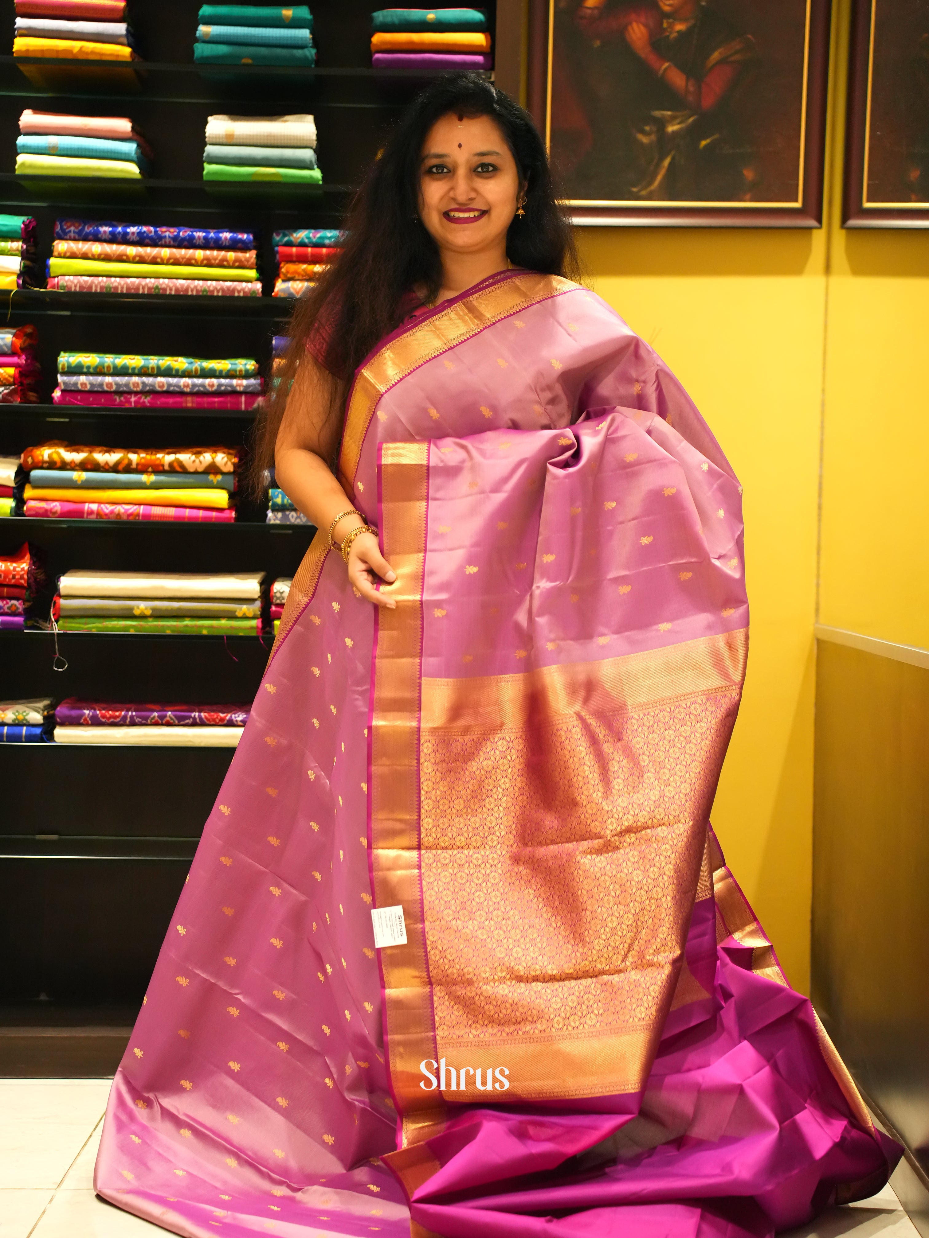 CES31437 - Kanchipuram silk Saree - Shop on ShrusEternity.com