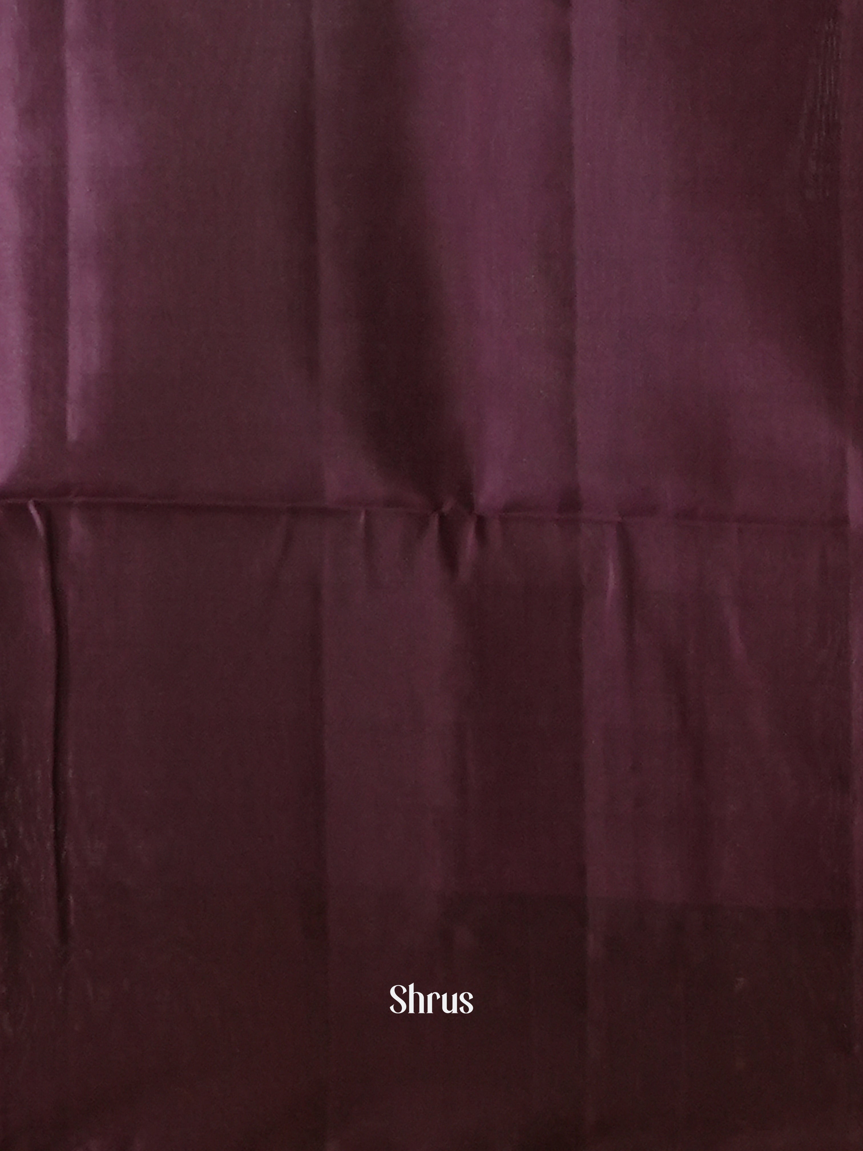 Brown & Wine - Soft Silk Saree