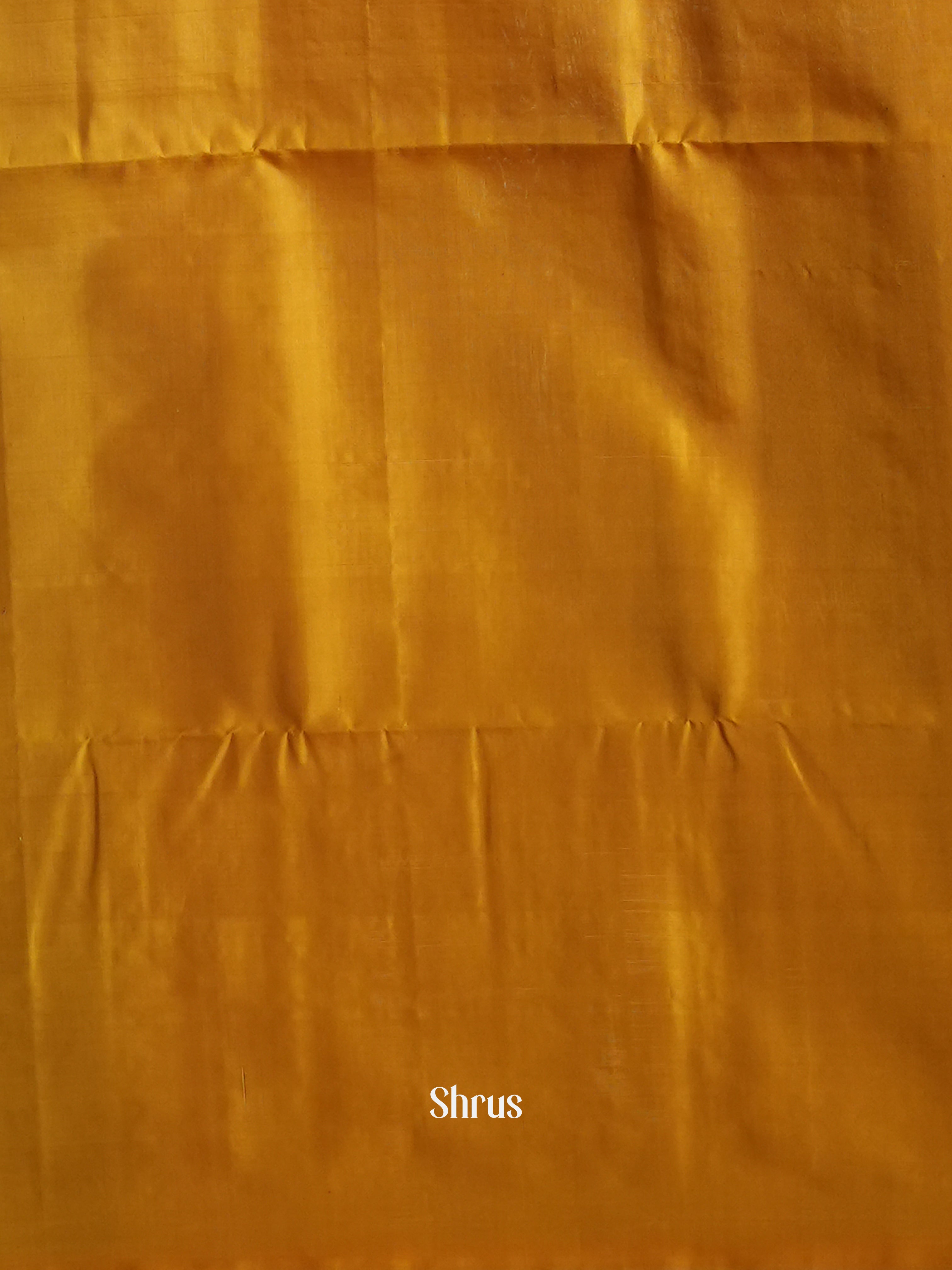 Purple & Mustard - Soft Silk Saree