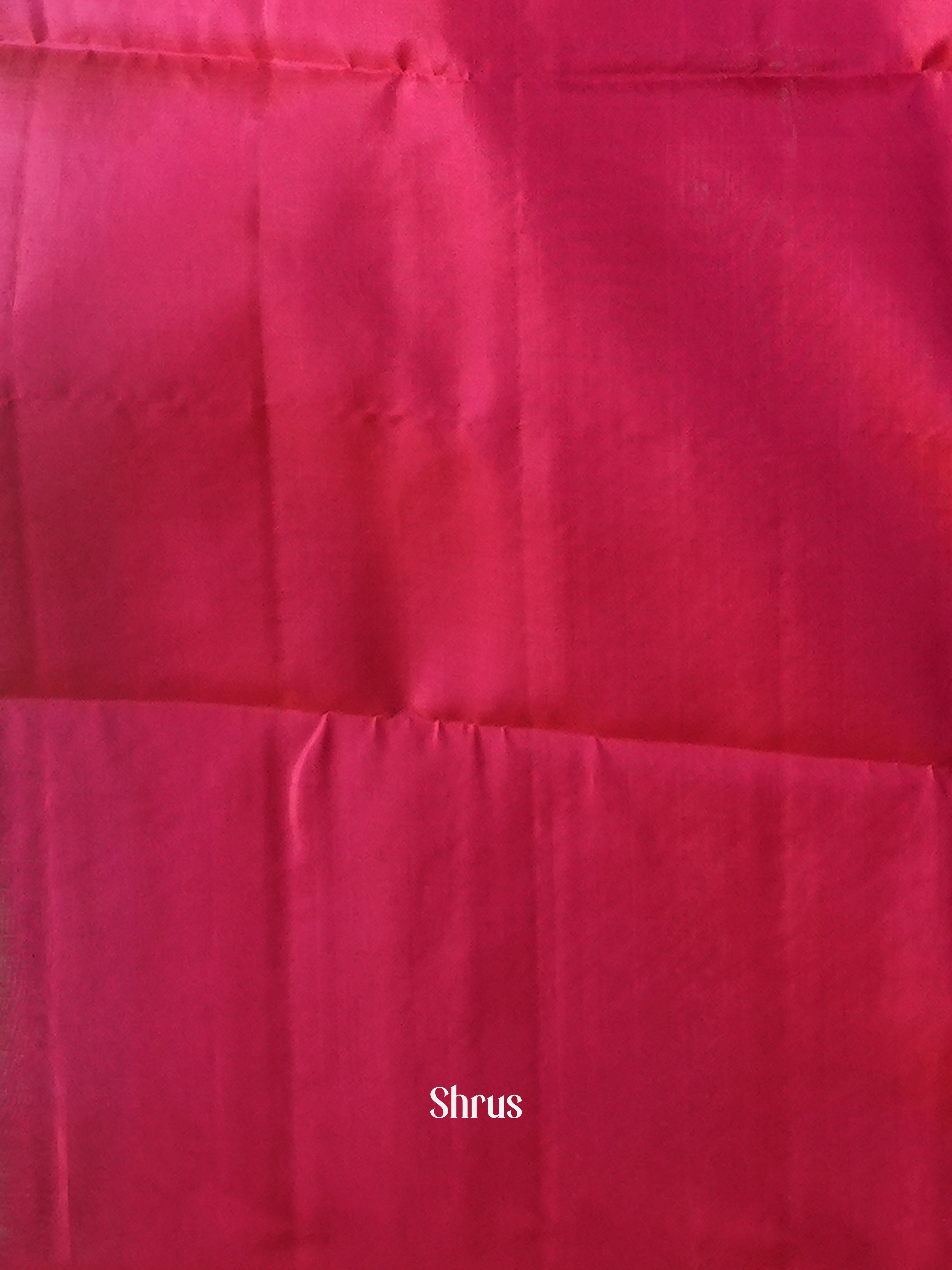 Teal Blue & Pink - Soft Silk Saree