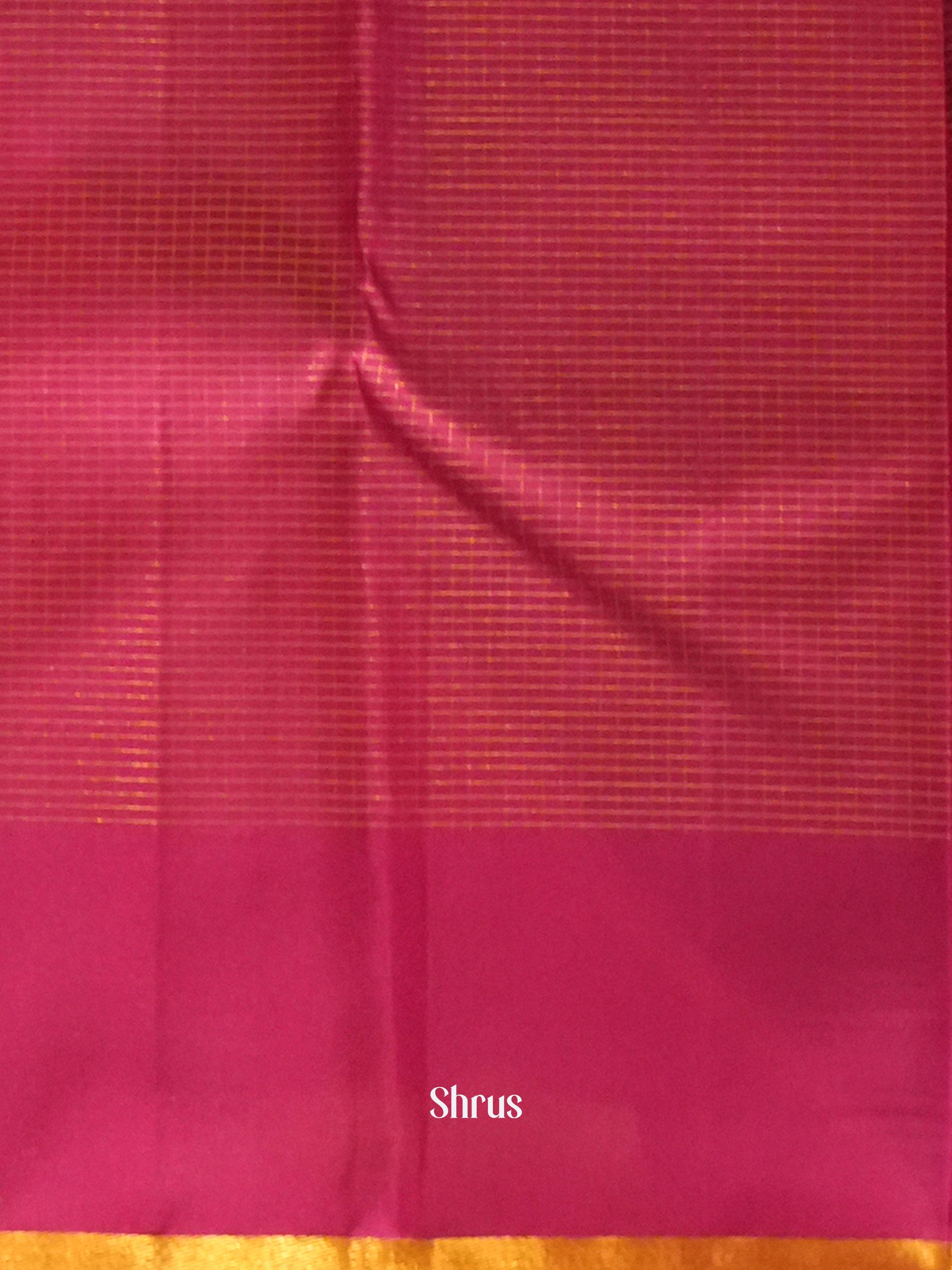 Black & Maroon- Kanchipuram silk  Saree