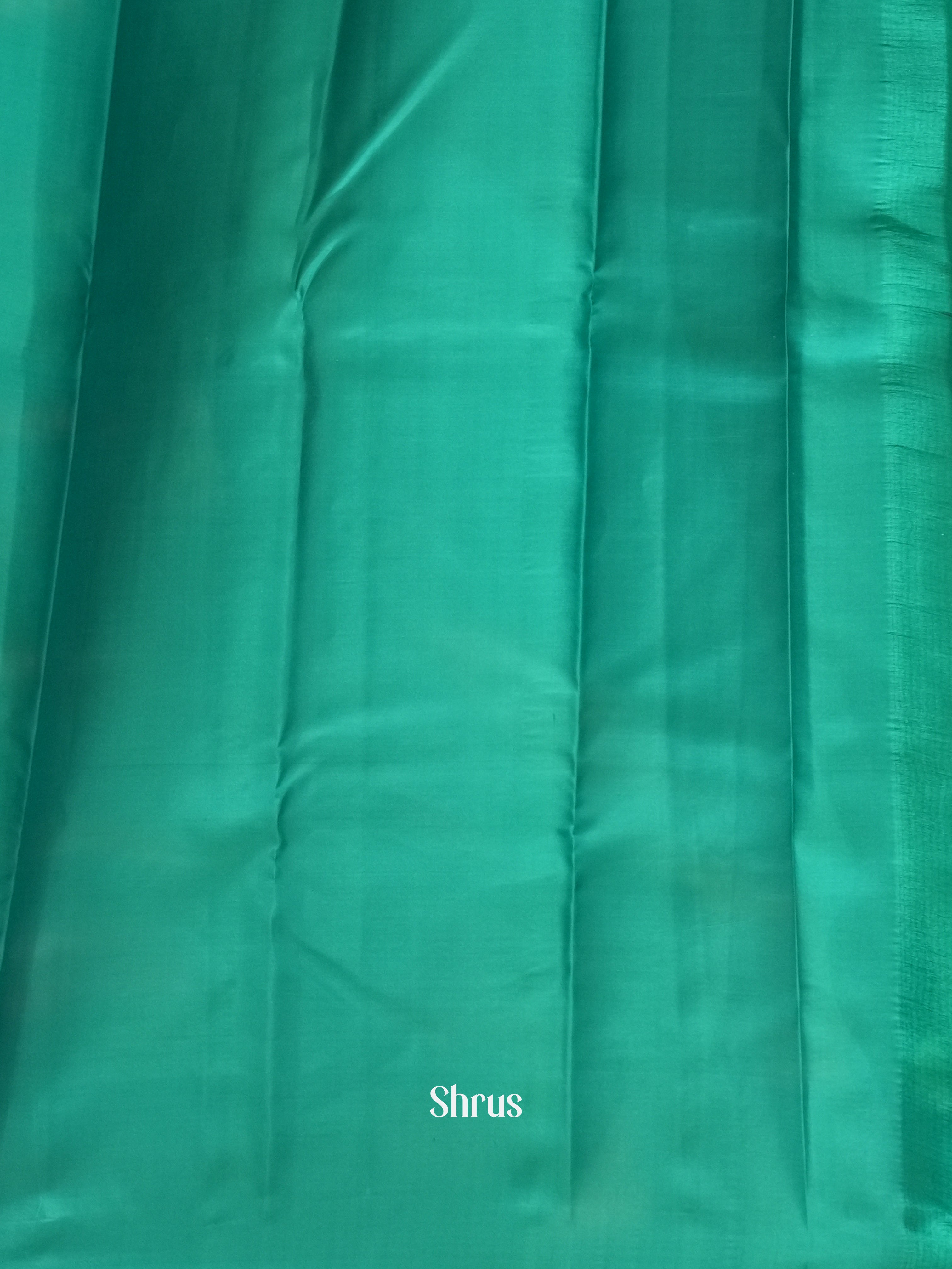 Light Green & Teal - Kanchipuram silk Saree