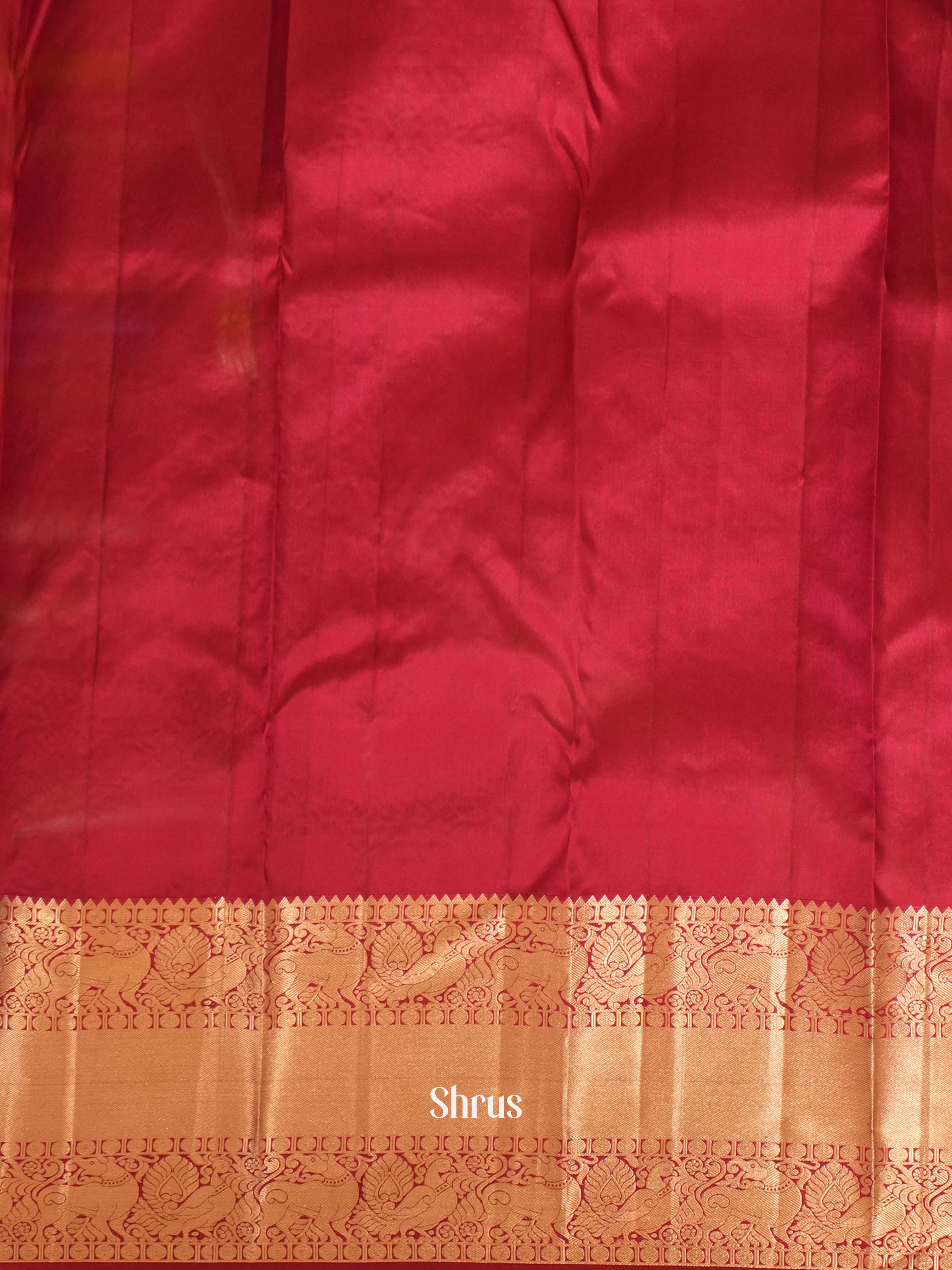 Maroon(Single Tone)- Kanchipuram silk Saree