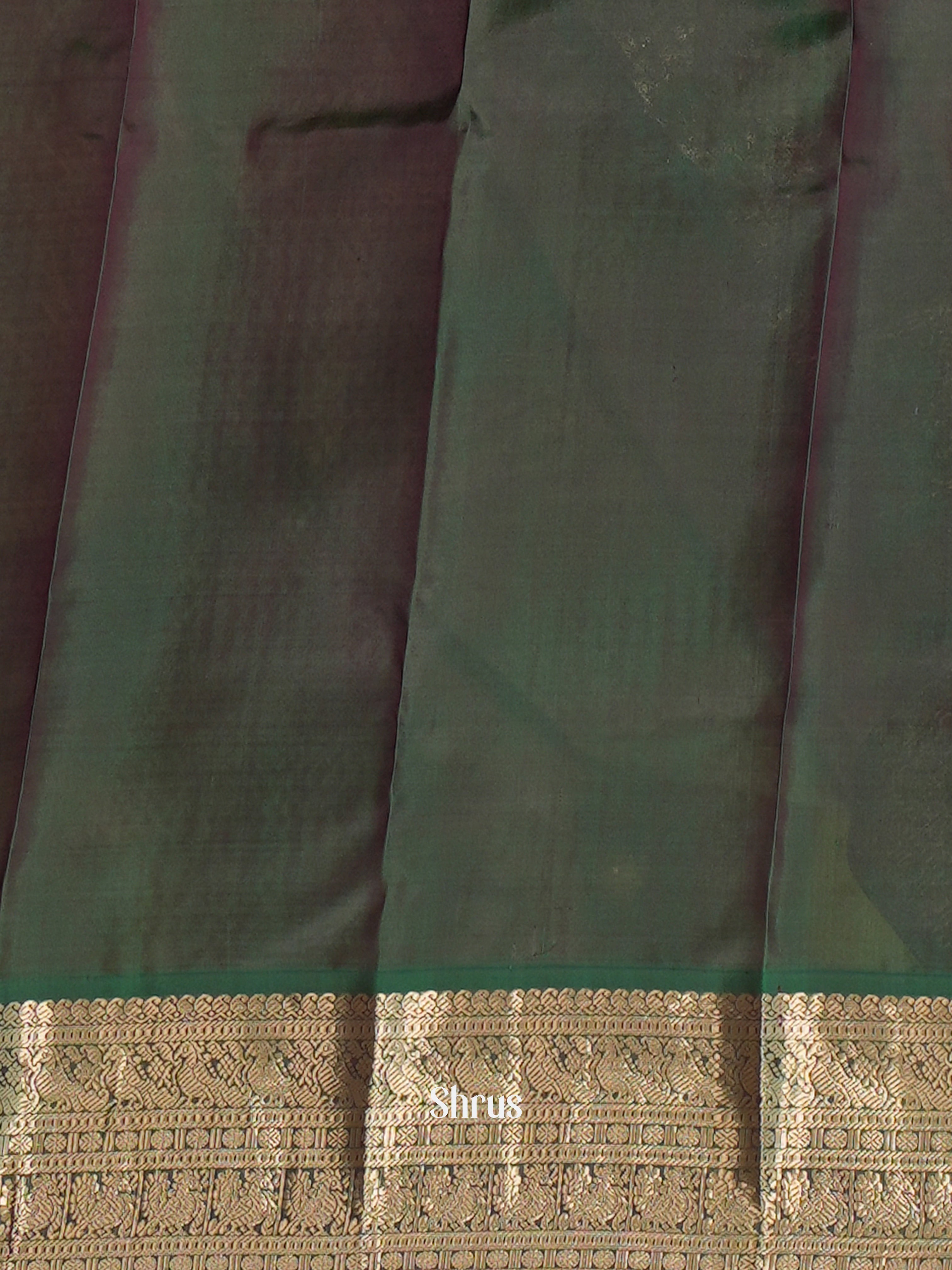 Pink & Green - Kanchipuram silk Saree