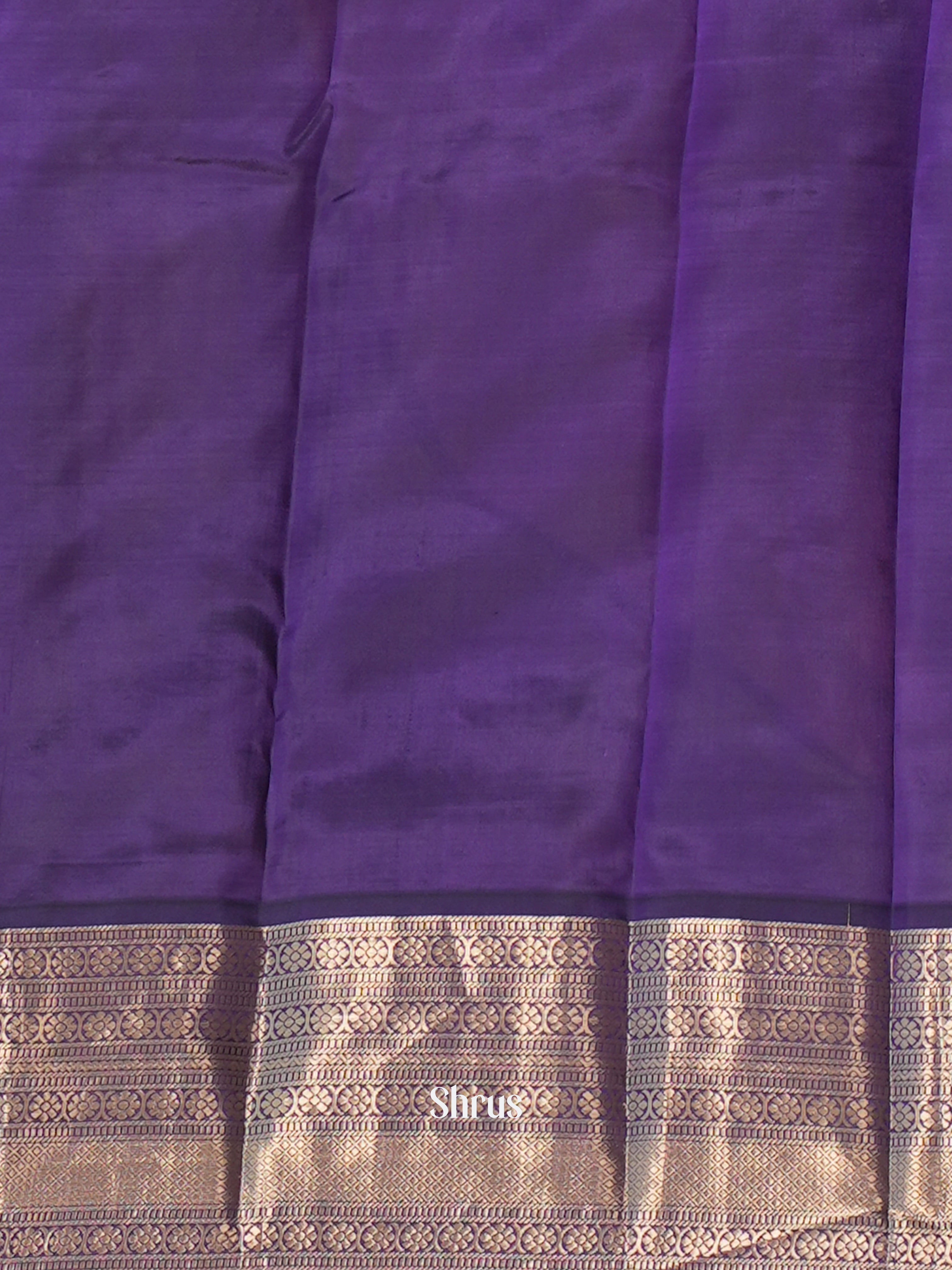 Pink & Violet - Kanchipuram silk Saree