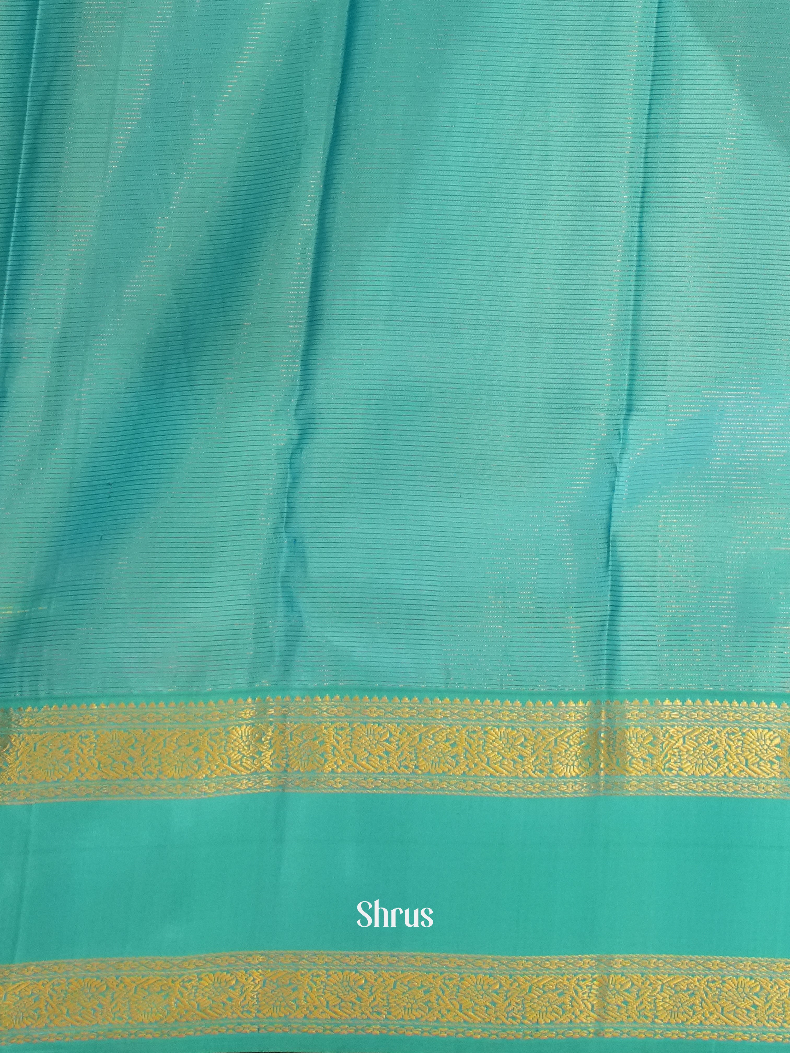 Purple & Blue - Kanchipuram Silk Saree - Shop on ShrusEternity.com